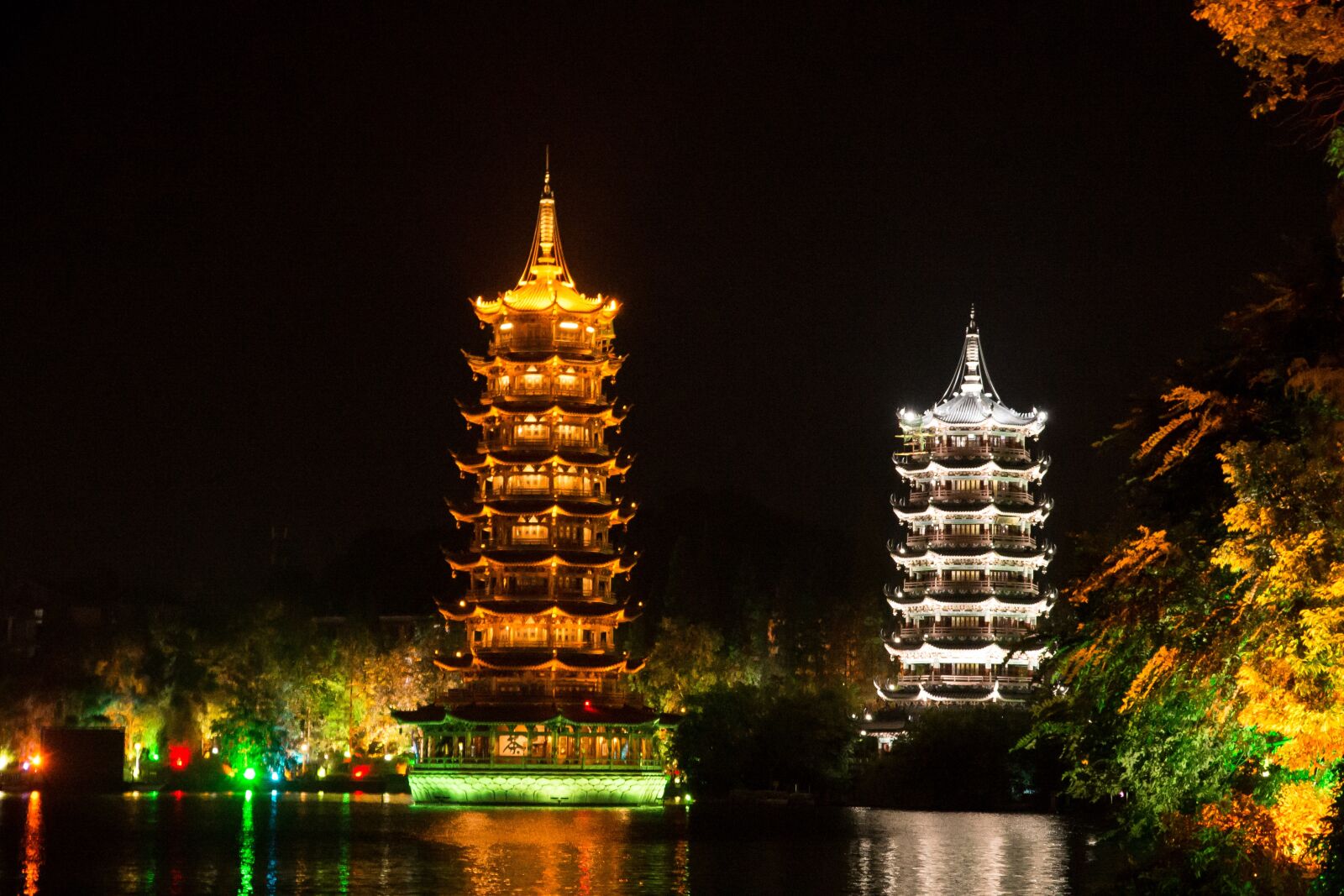 Nikon D610 sample photo. Pagoda, guilin, china photography