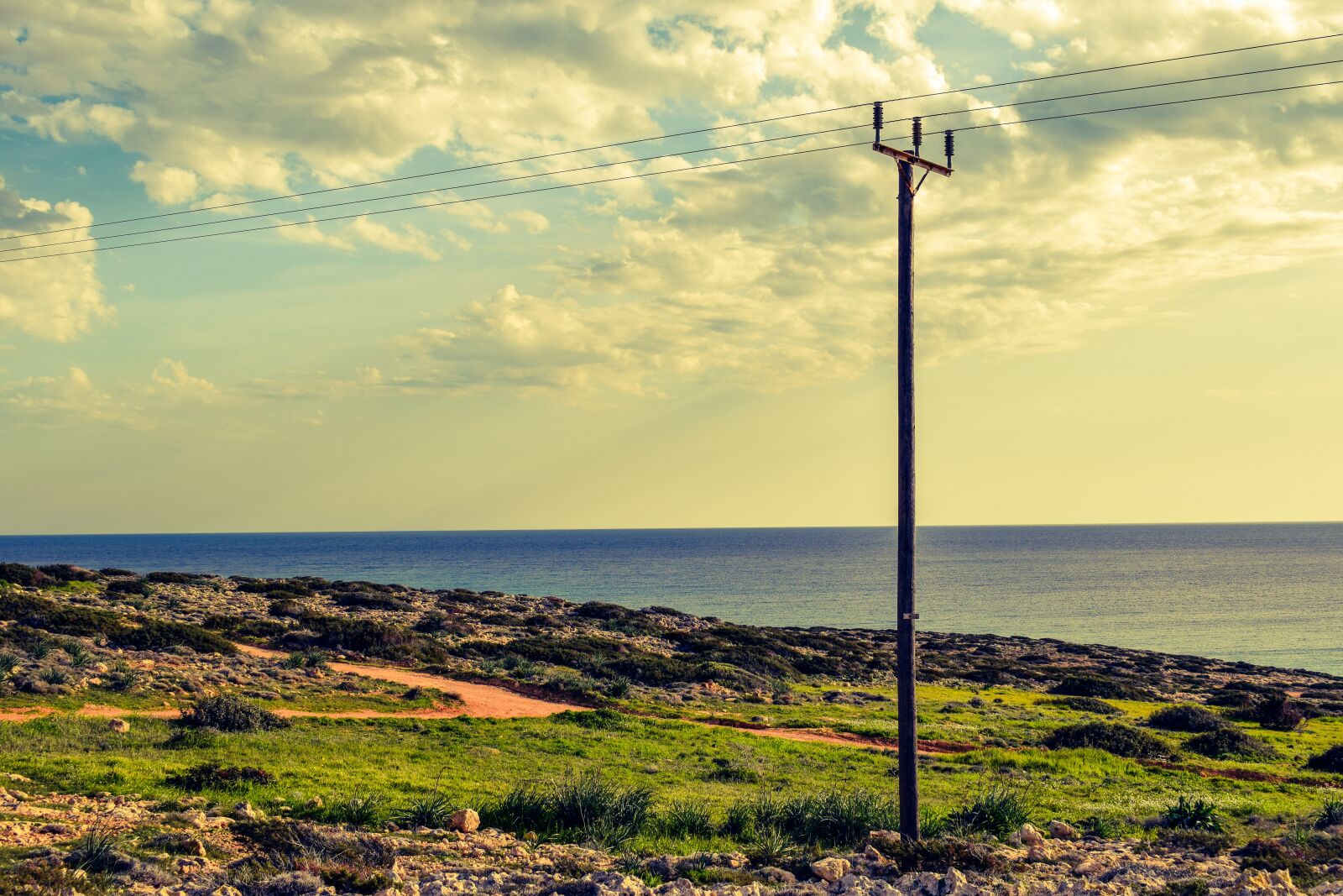 Nikon D3300 sample photo. Pole, telephone, line photography