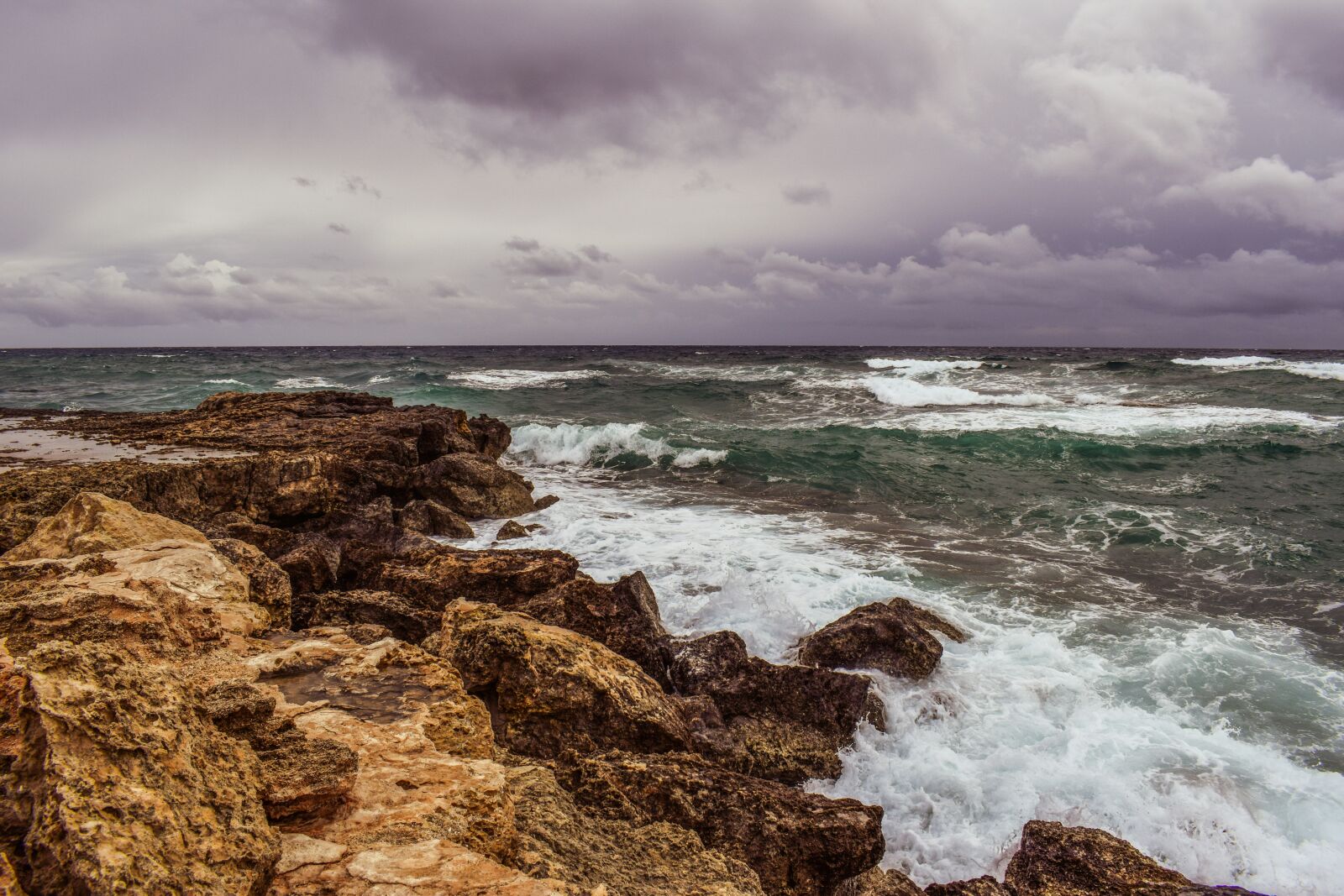 Nikon D3300 sample photo. Rocky coast, waves, sea photography