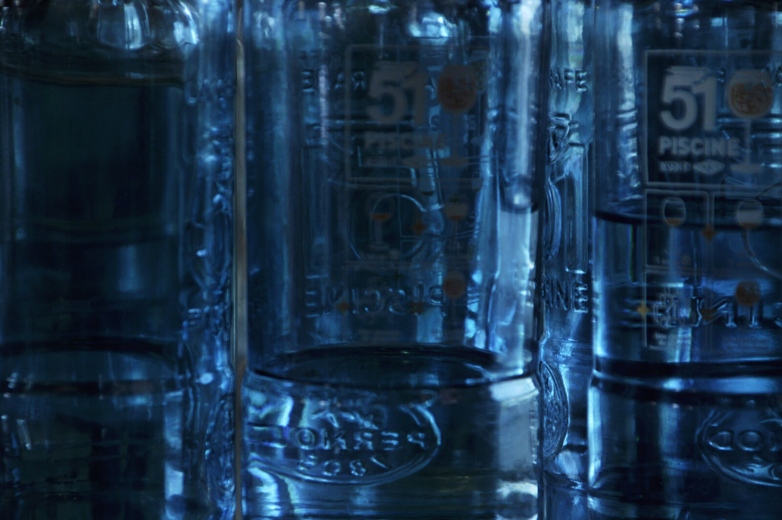 Sigma 18-125mm F3.8-5.6 DC OS HSM sample photo. Abstract, blue, glass photography