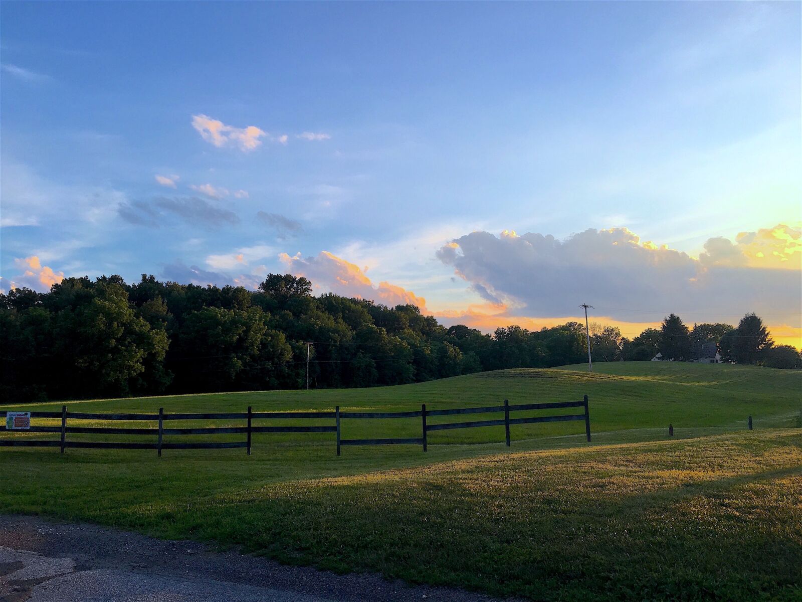 Apple iPhone 6s sample photo. Field, farm, sunset photography