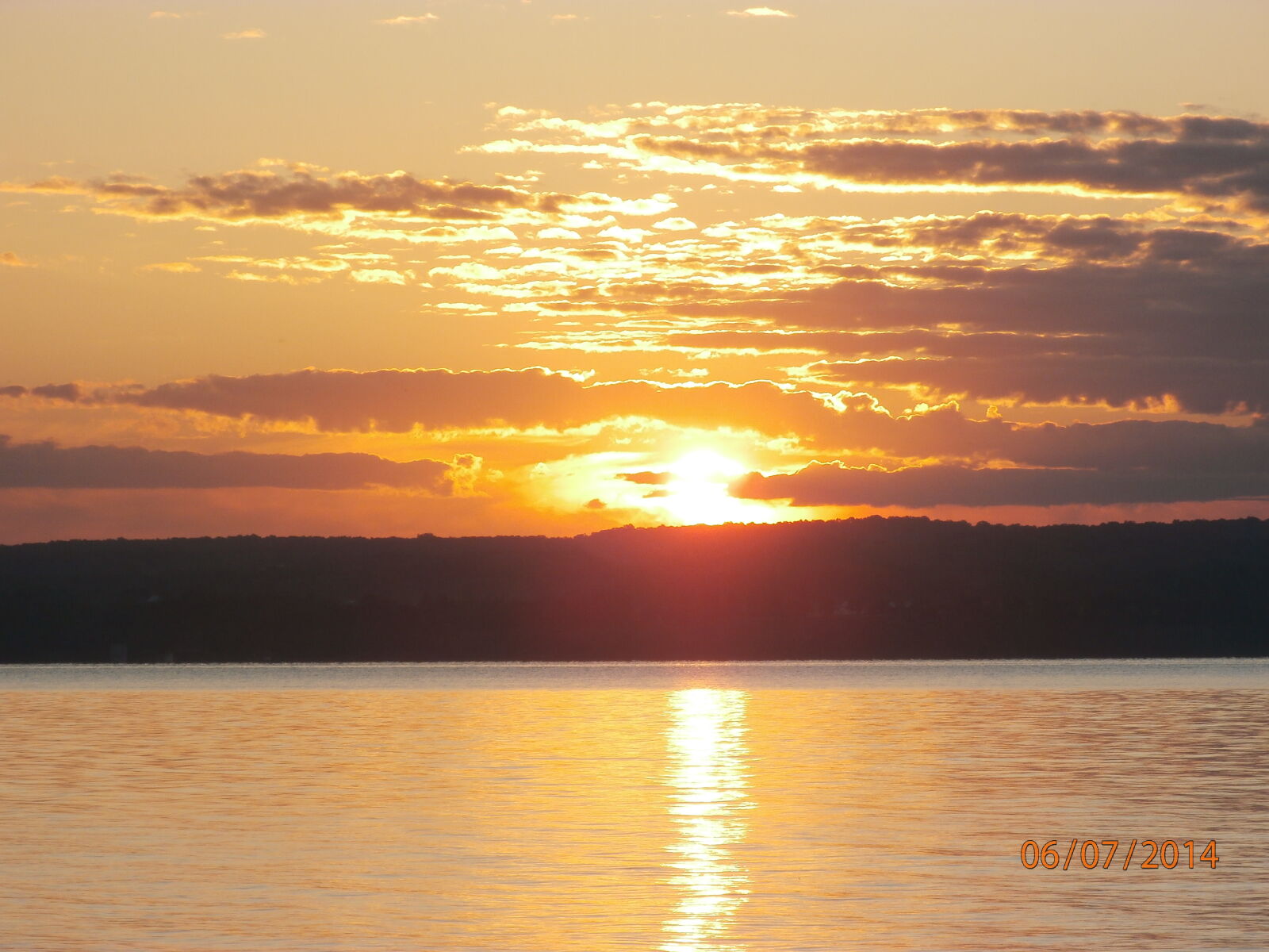 Olympus SZ-15,DZ-100 sample photo. Sunset, on, lake, cayuga photography