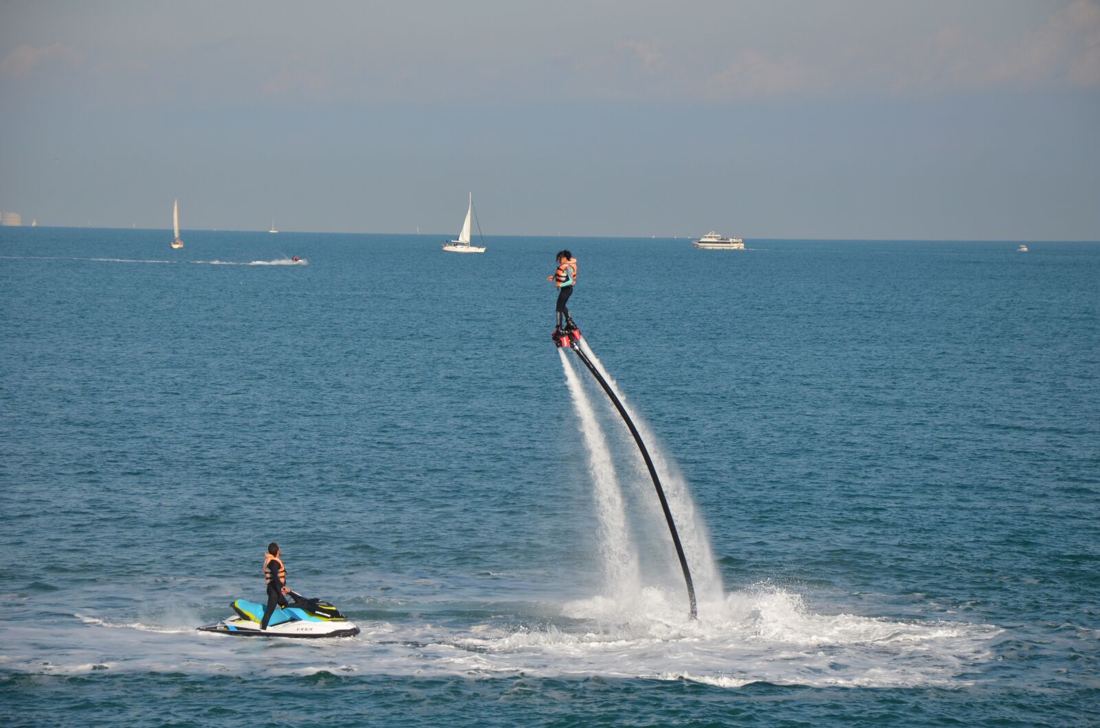 Nikon D5100 sample photo. Flyboard, water sport, water photography
