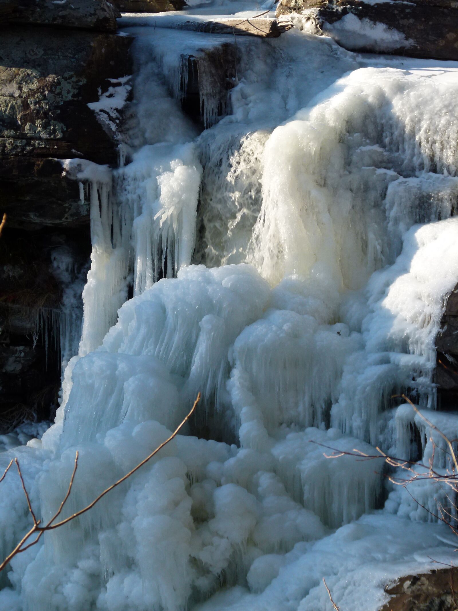 Panasonic Lumix DMC-FZ100 sample photo. Waterfall, ice, winter photography