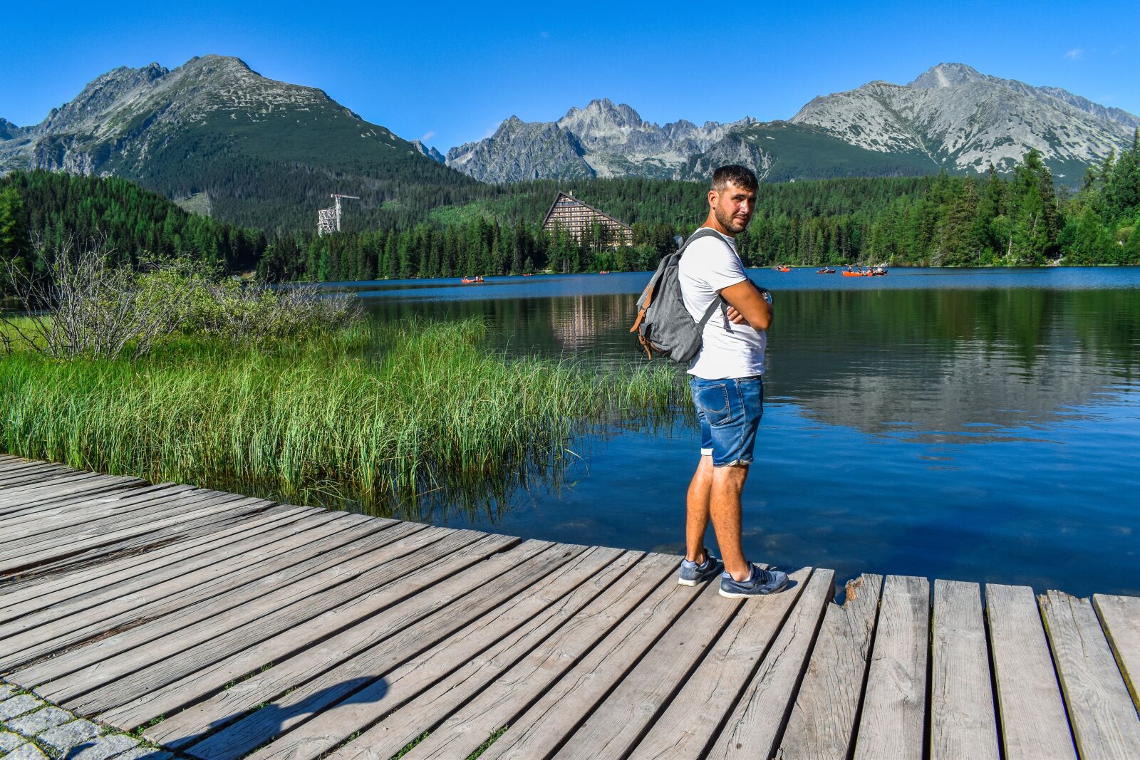 Nikon D3500 sample photo. Mountains, high tatras, lake photography