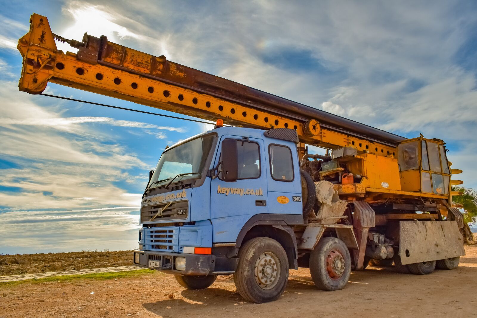 Nikon D3300 sample photo. Truck, drilling machine, vehicle photography