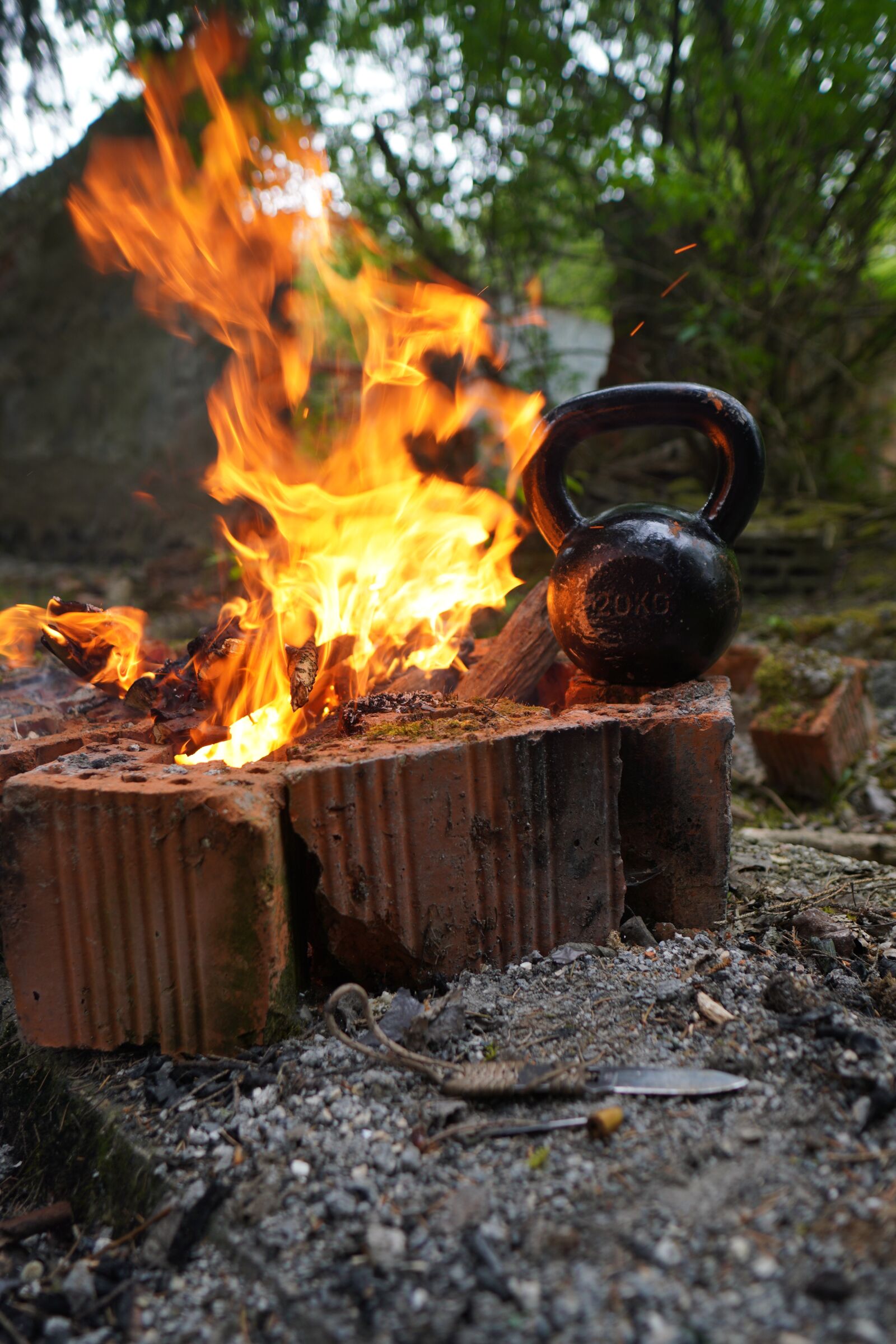 Sony a6400 + Sigma 16mm F1.4 DC DN | C sample photo. Carnivore, kettlebell, trening photography