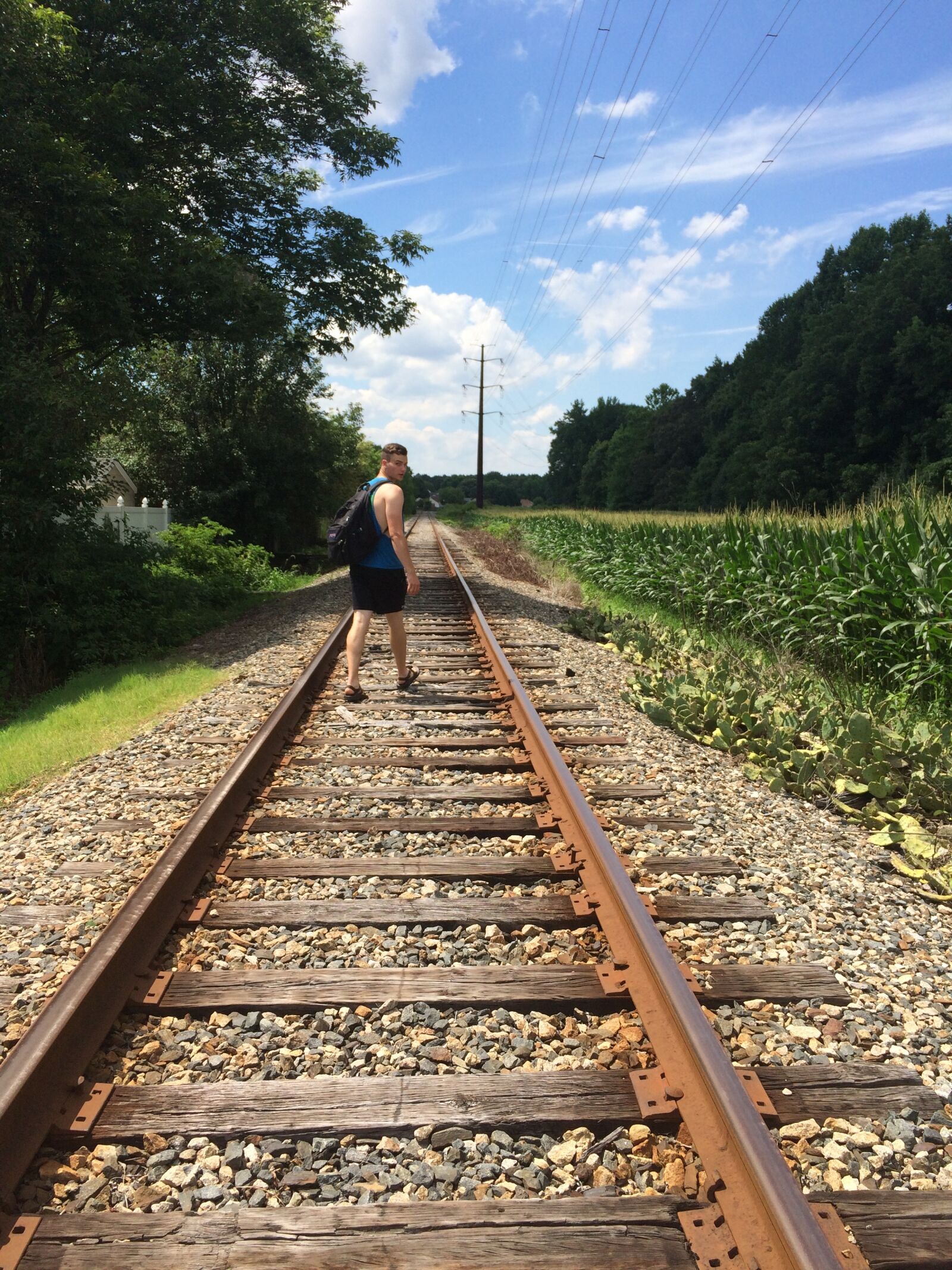 iPhone 5s back camera 4.15mm f/2.2 sample photo. Rails, railroad, tracks photography