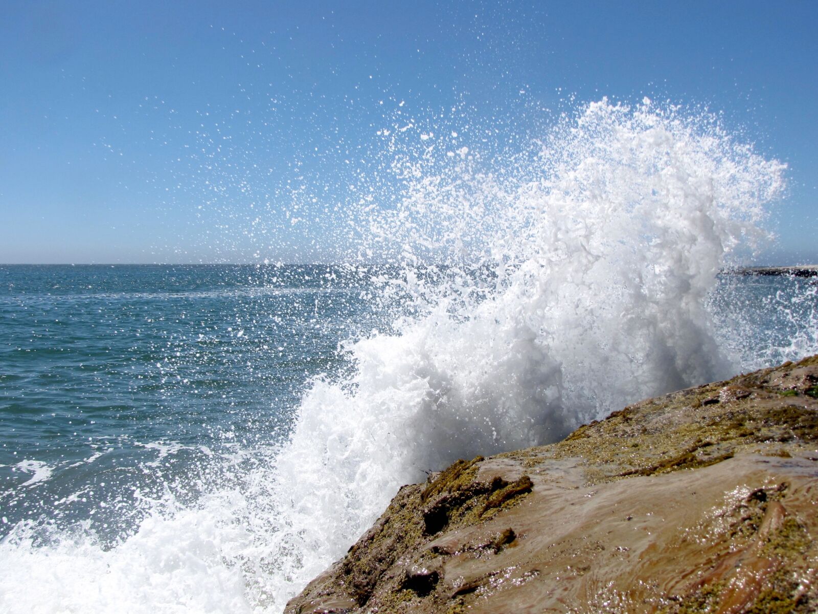Canon PowerShot SX10 IS sample photo. California, santa cruz, water photography