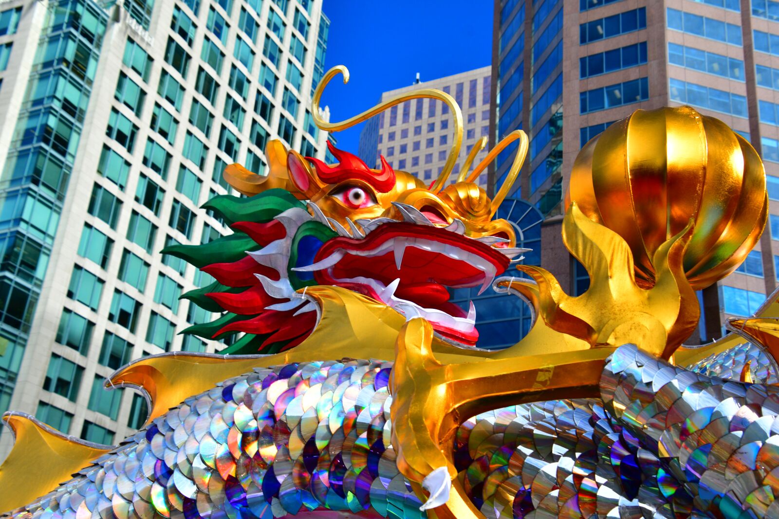 Nikon D7500 sample photo. City dragon, chinese dragon photography