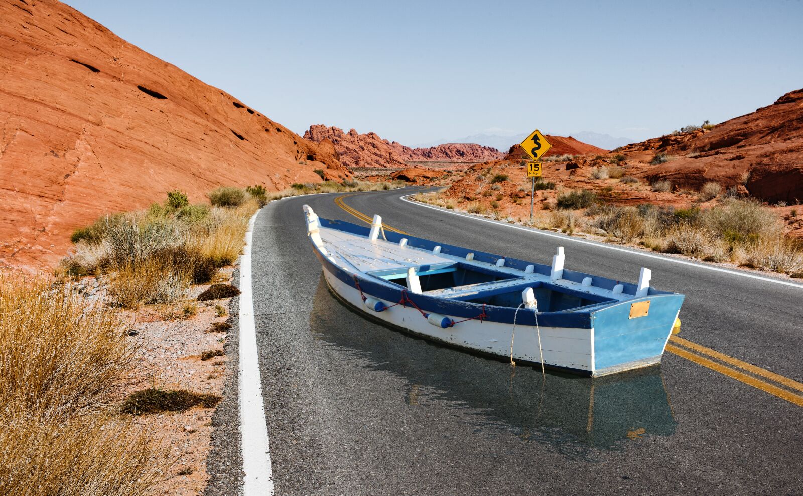 Leica M9 sample photo. Boat, road, illusion photography