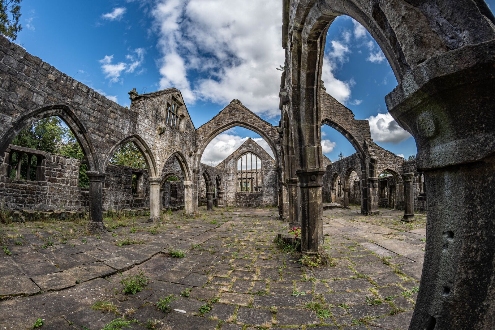 Nikon D500 sample photo. Heptonstall, fisheye, village photography