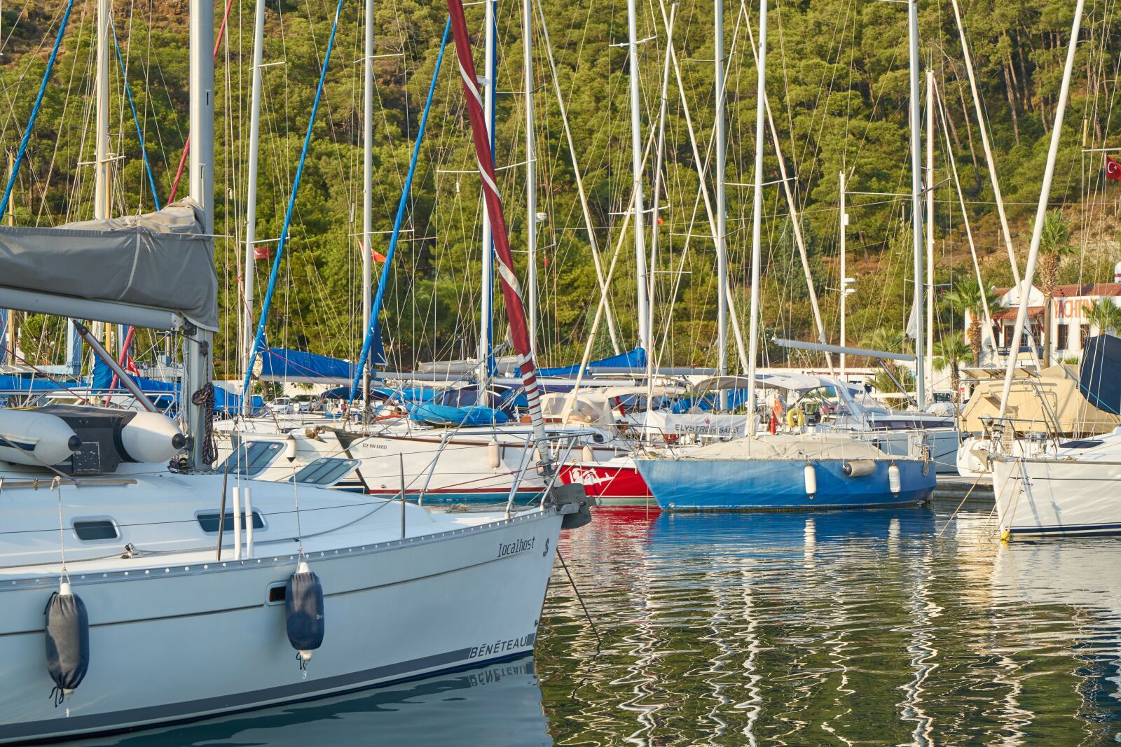 Sony a7R II sample photo. Marina, boats, sailboat photography