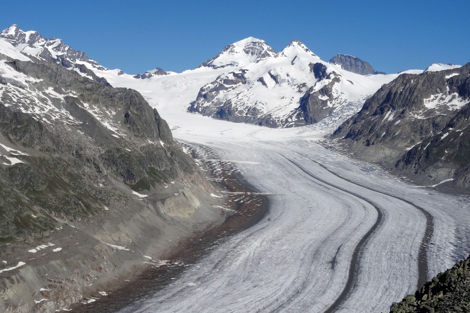 Sony Cyber-shot DSC-HX50V sample photo. Glacier, aletsch glacier, valais photography