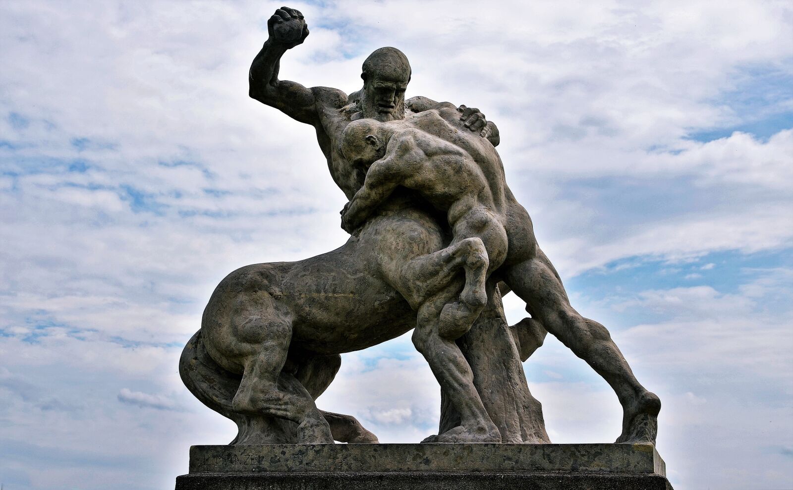Nikon D5100 sample photo. Manhorse, man, wrestling photography