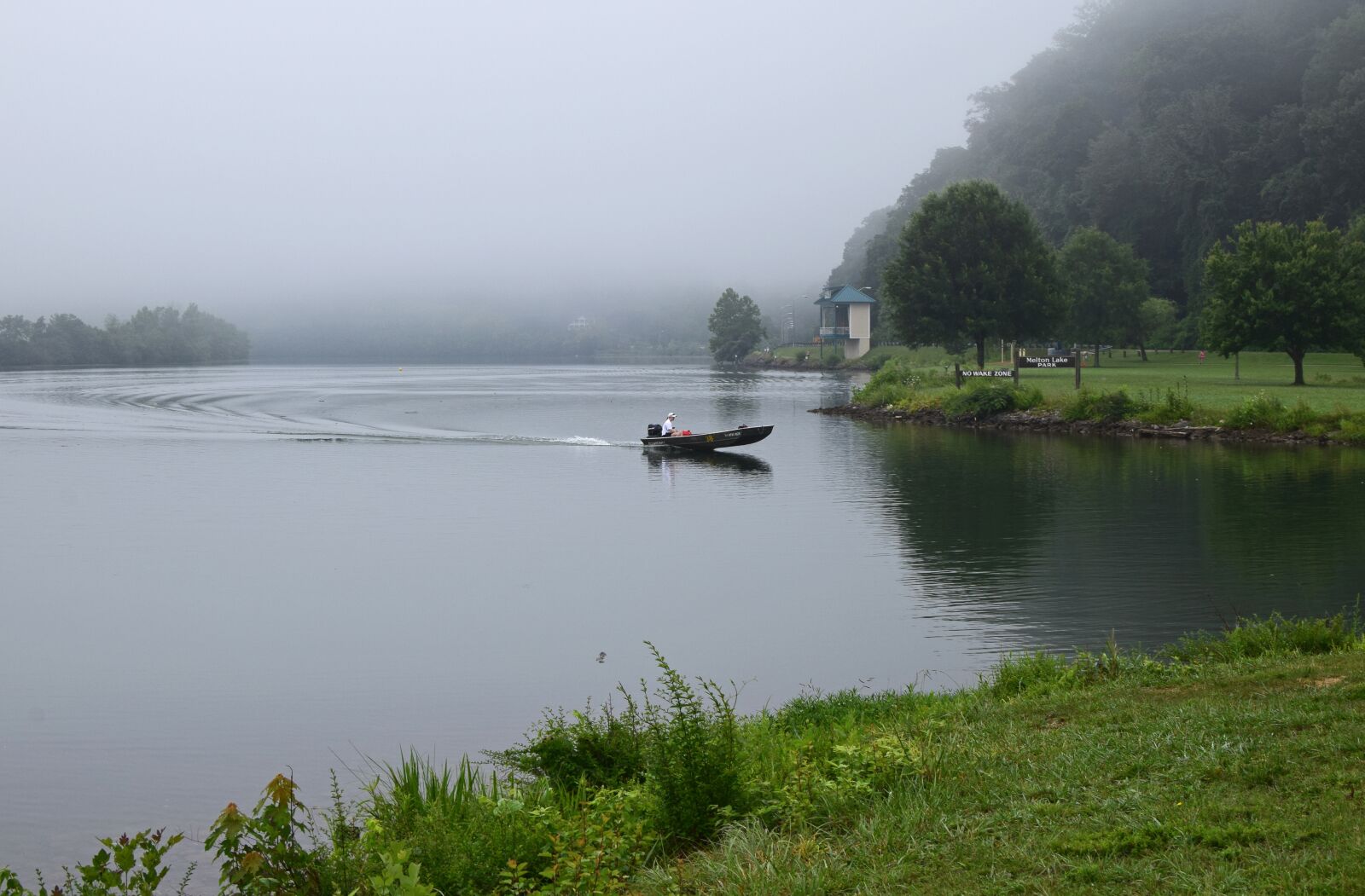 Nikon D3300 sample photo. Boater in the fog photography