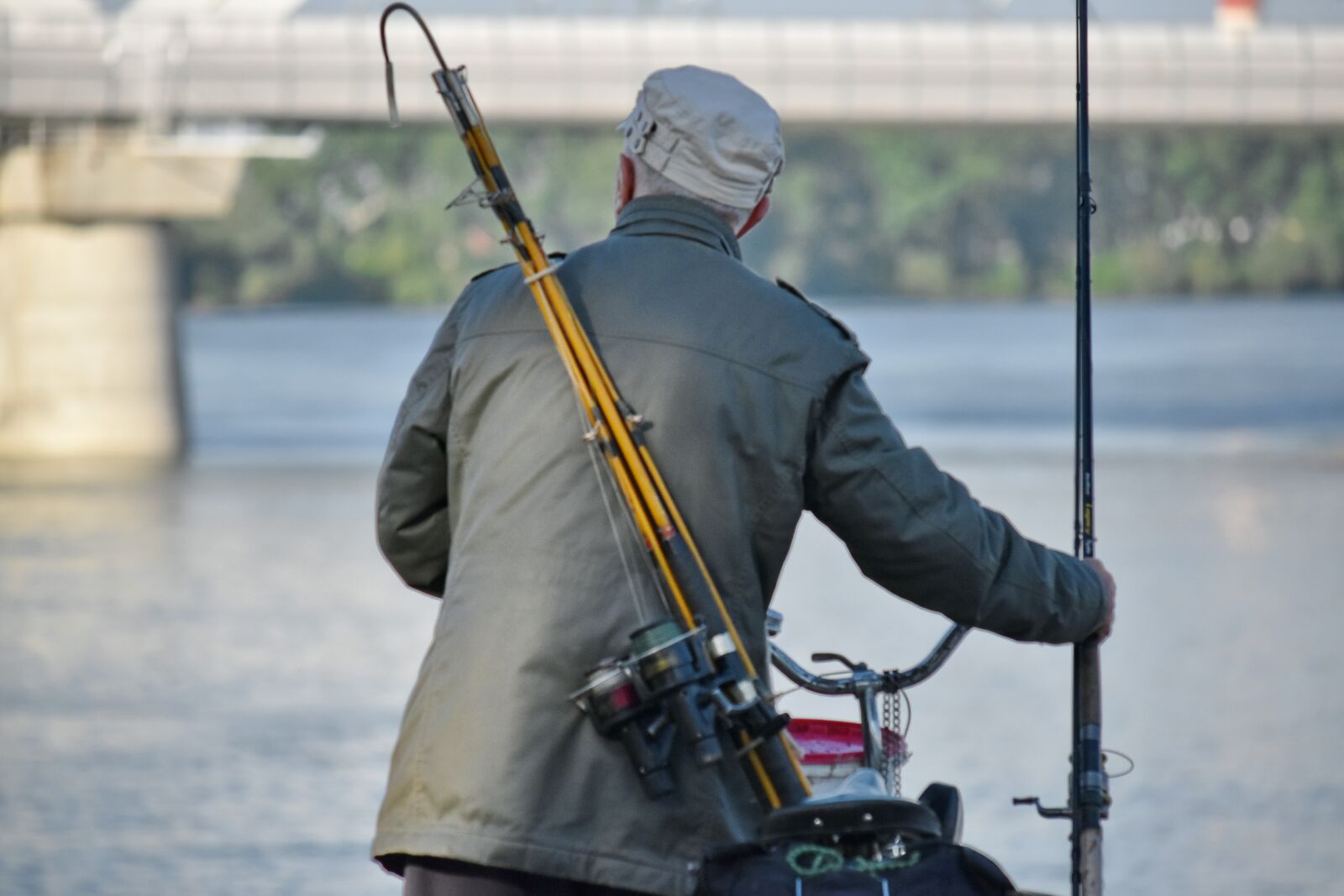 Nikon D5500 sample photo. Bicycle, fishing gear, fishing photography