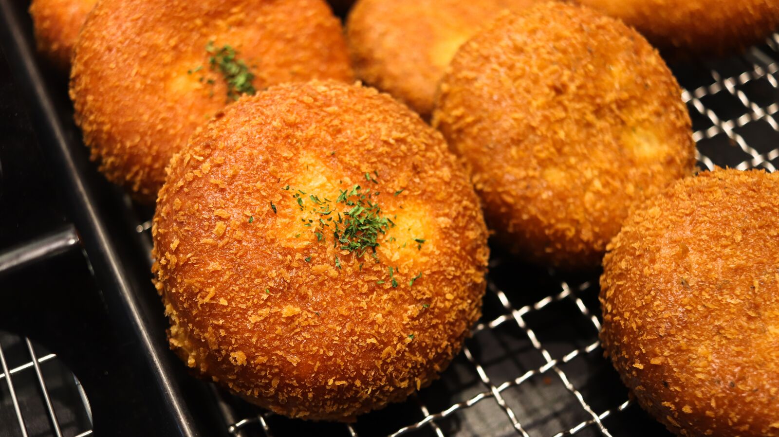 Canon EF-S 24mm F2.8 STM sample photo. Bread, croquette, donut photography