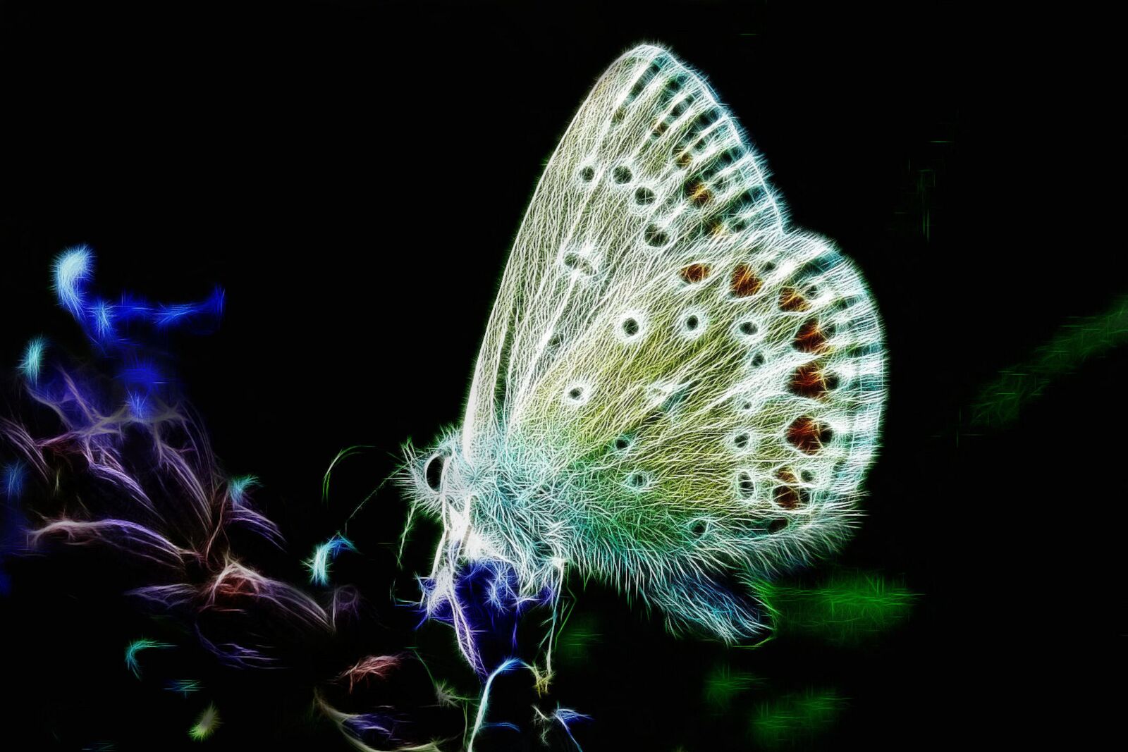 Canon PowerShot G15 sample photo. Fractalius, butterfly, common blue photography