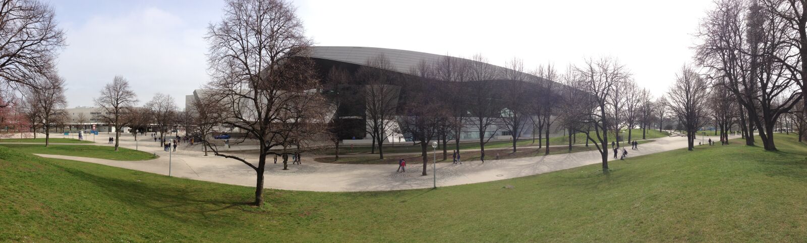 iPhone 5 back camera 4.12mm f/2.4 sample photo. Olympic park, munich, architecture photography