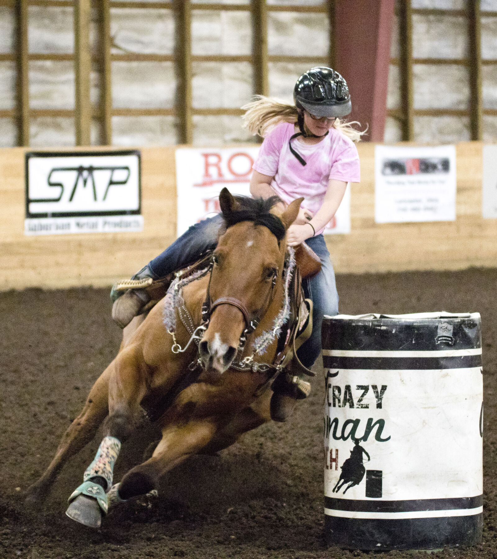 Sigma 70-300mm F4-5.6 DG OS sample photo. Arena, barrel, barrel, horse photography