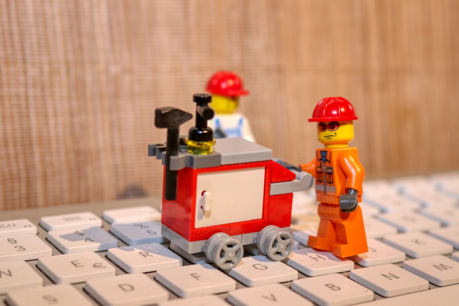 Canon EOS 80D sample photo. Construction, construction helmet, lego photography