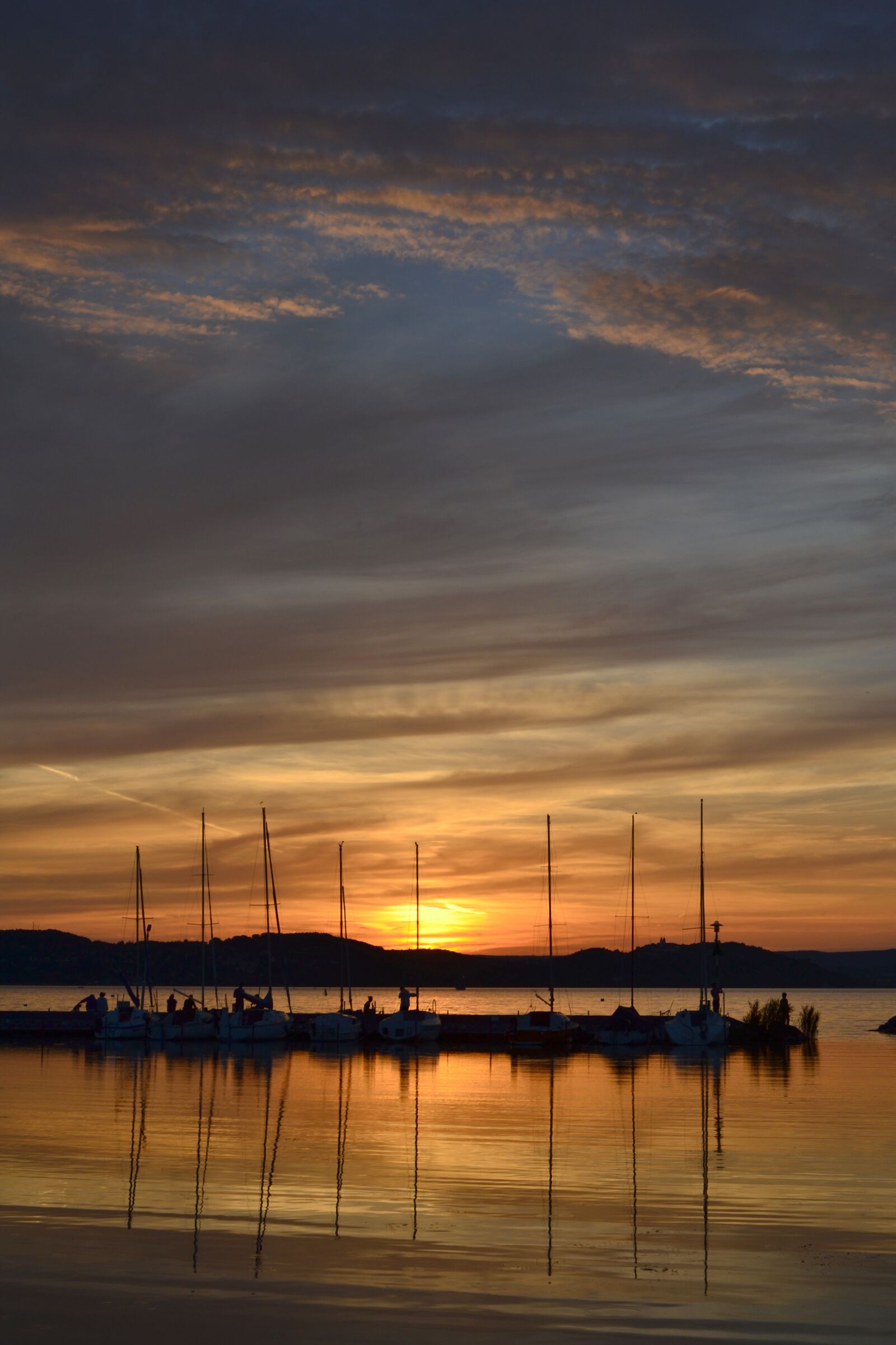 Nikon D3100 sample photo. Lake balaton, sunset, port photography