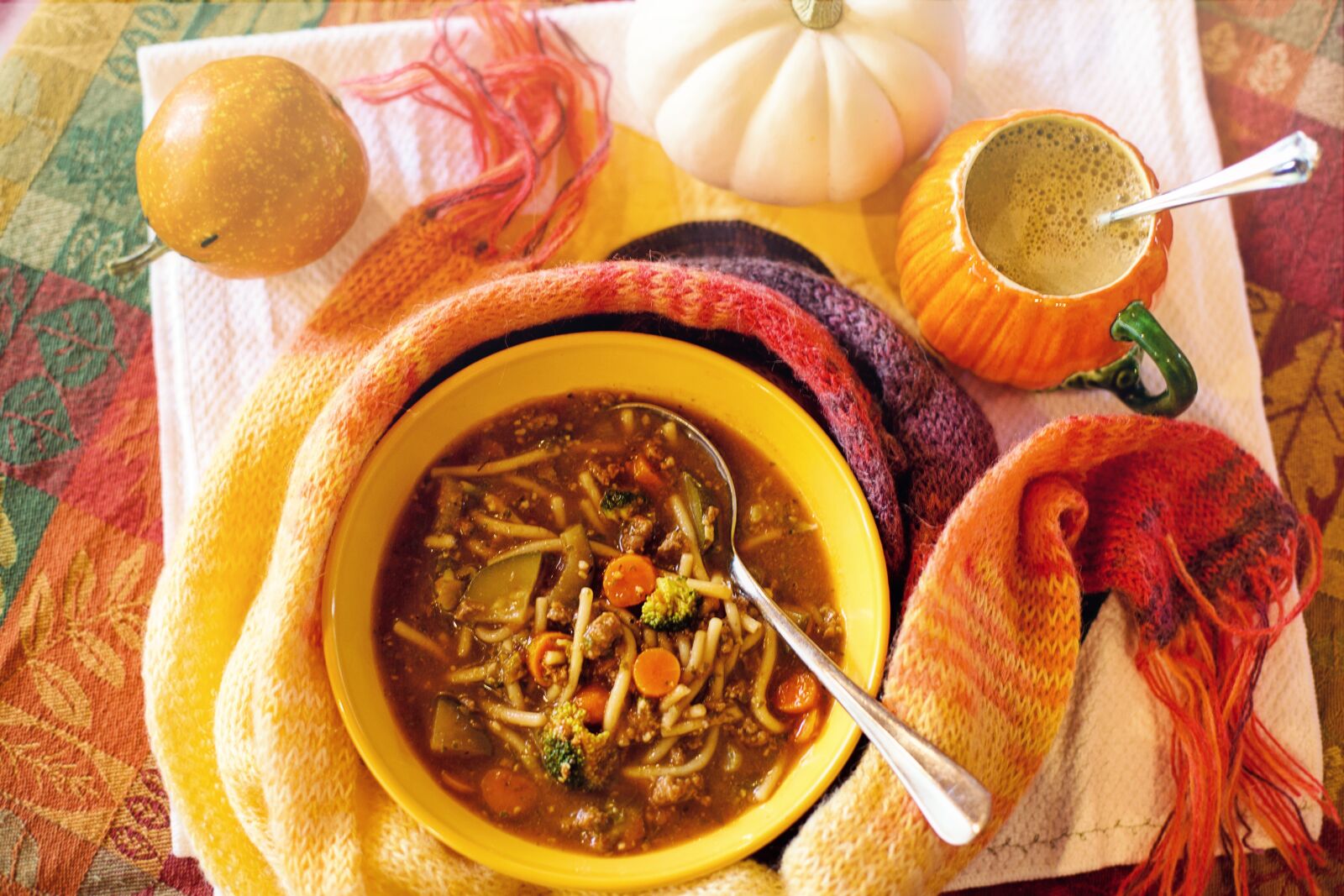 Canon EF 50mm F1.4 USM sample photo. Soup, cozy, fall photography