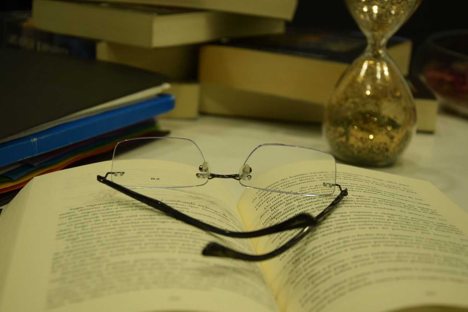 Nikon D5300 sample photo. Glasses, book, reading photography