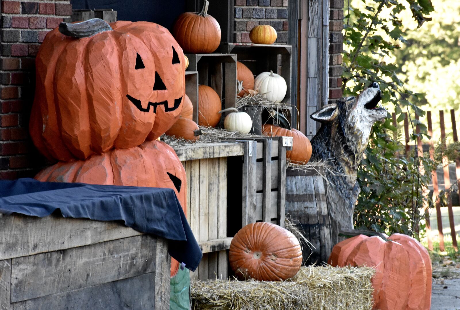 Nikon D3400 sample photo. Halloween, fall, decorations photography
