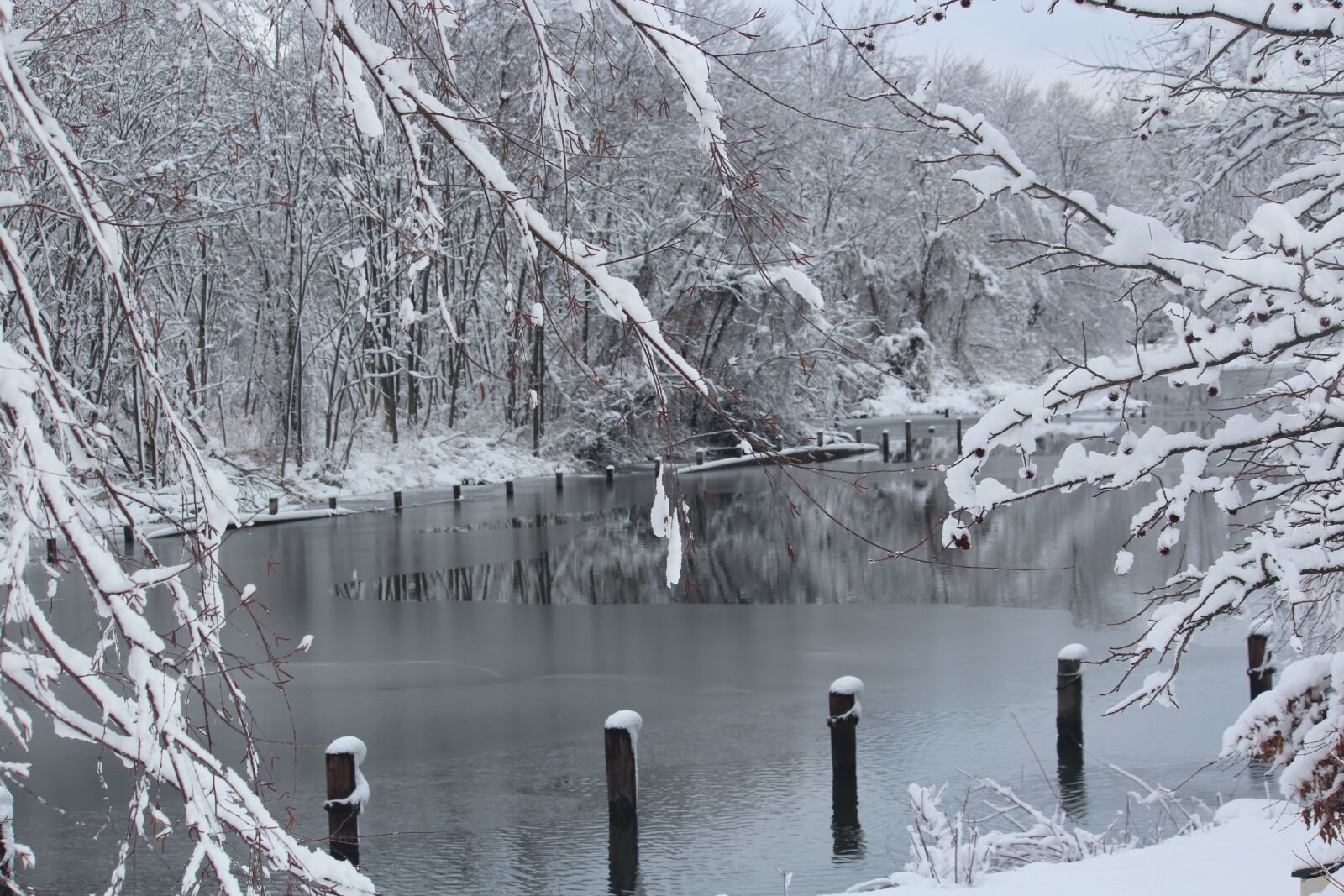 Canon EOS 600D (Rebel EOS T3i / EOS Kiss X5) sample photo. Snow, snowstorm, lake photography