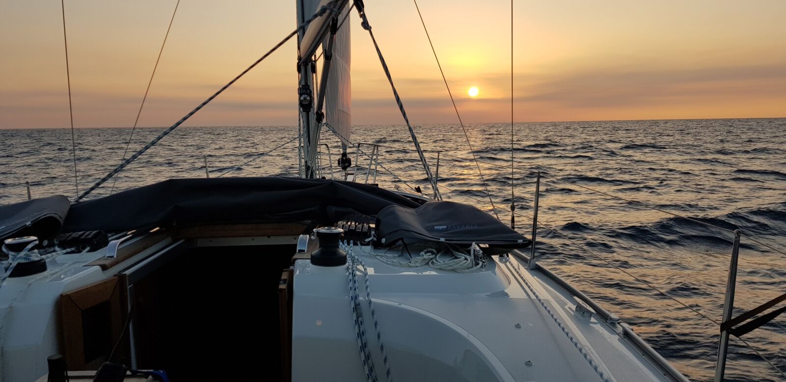 Samsung Galaxy S8 sample photo. Sunset, sailing, sea photography