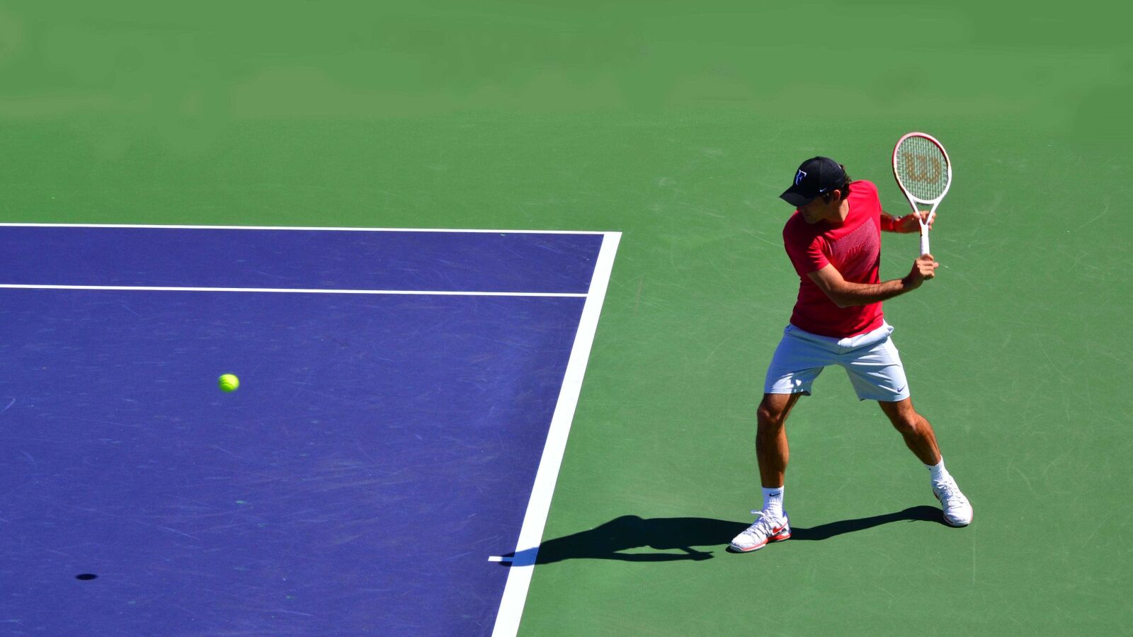 Nikon D3100 sample photo. Sports, tennis, federer photography