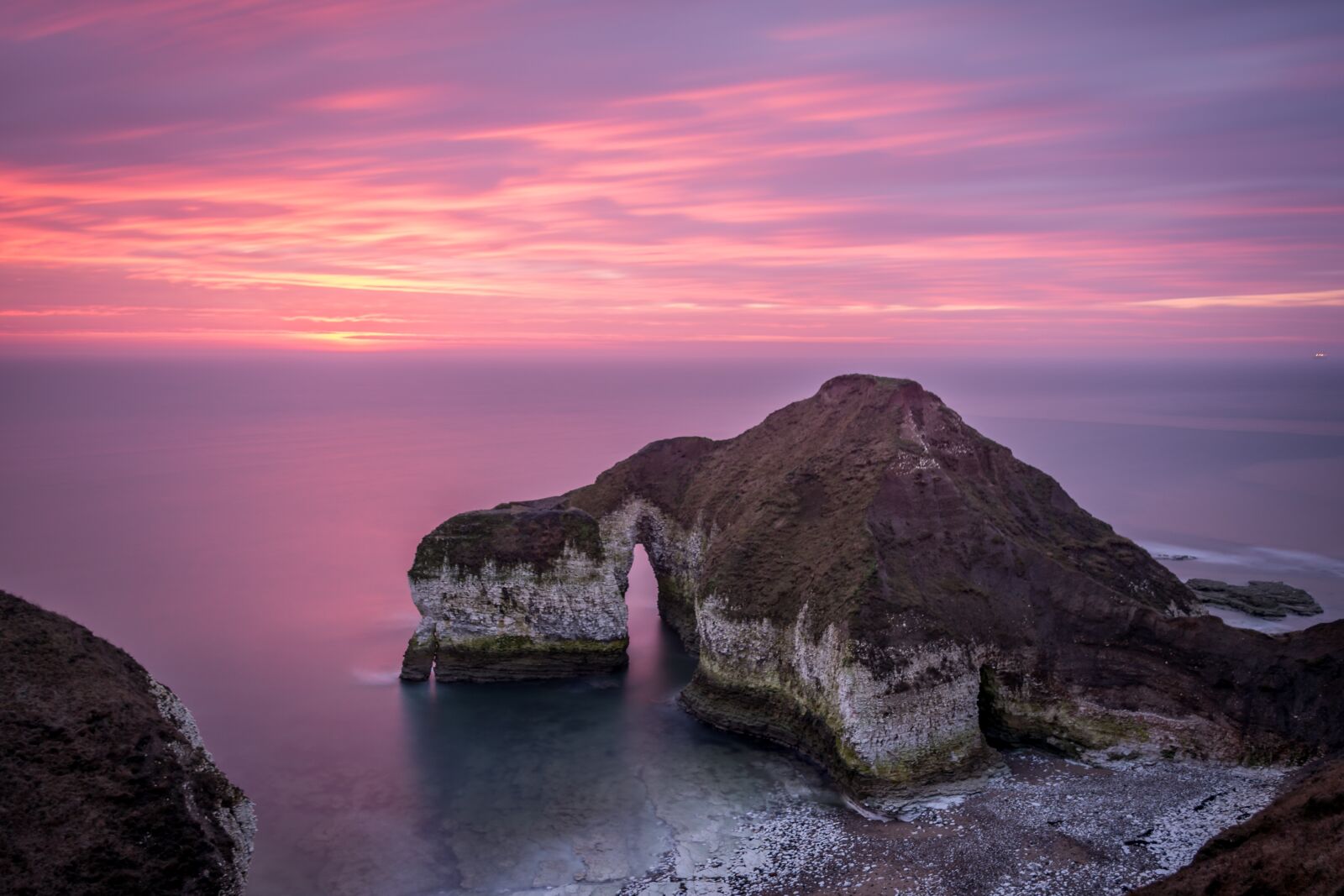Nikon D7100 sample photo. Flamborough, arch, chalk photography