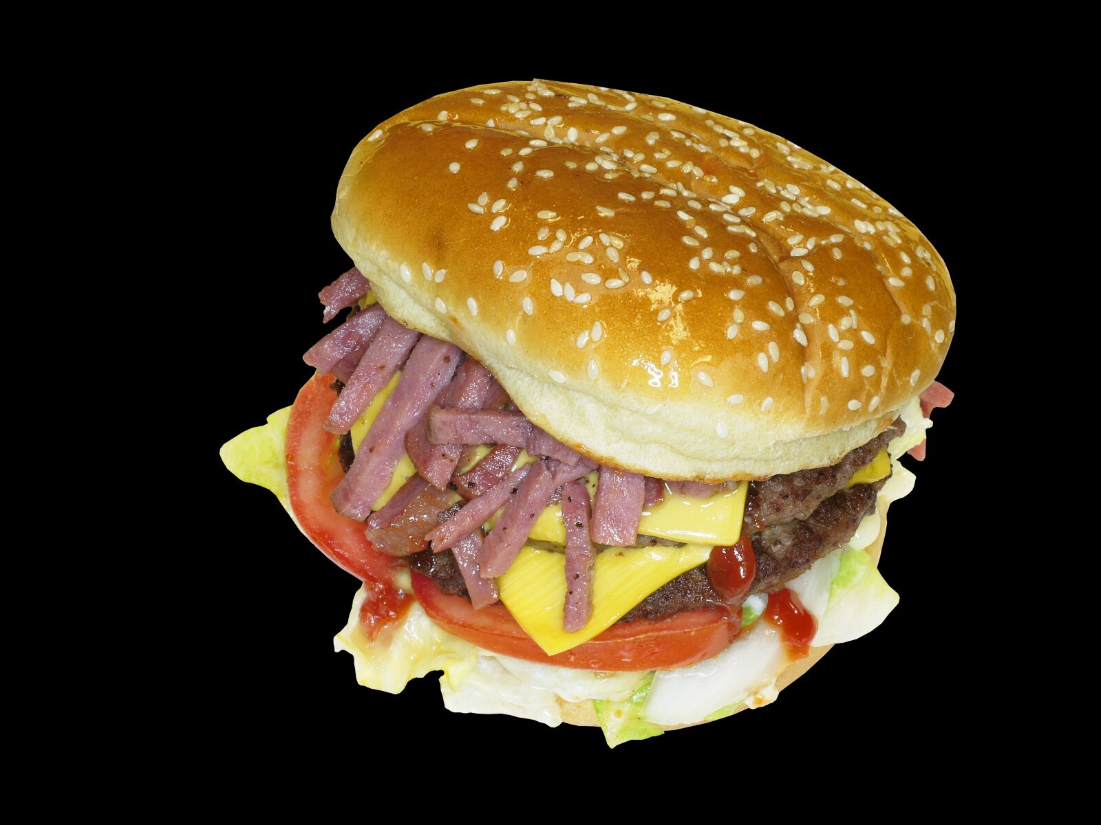 Panasonic Lumix DMC-G2 sample photo. Hamburger, pastrami, cheese burger photography