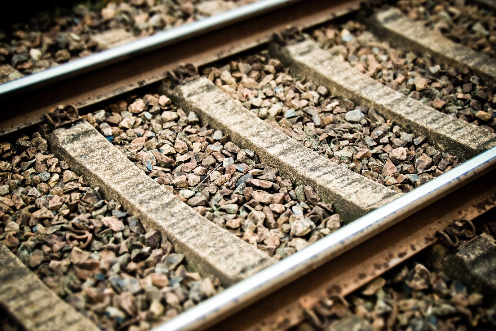 Olympus OM-D E-M10 sample photo. Track, track bed, rails photography