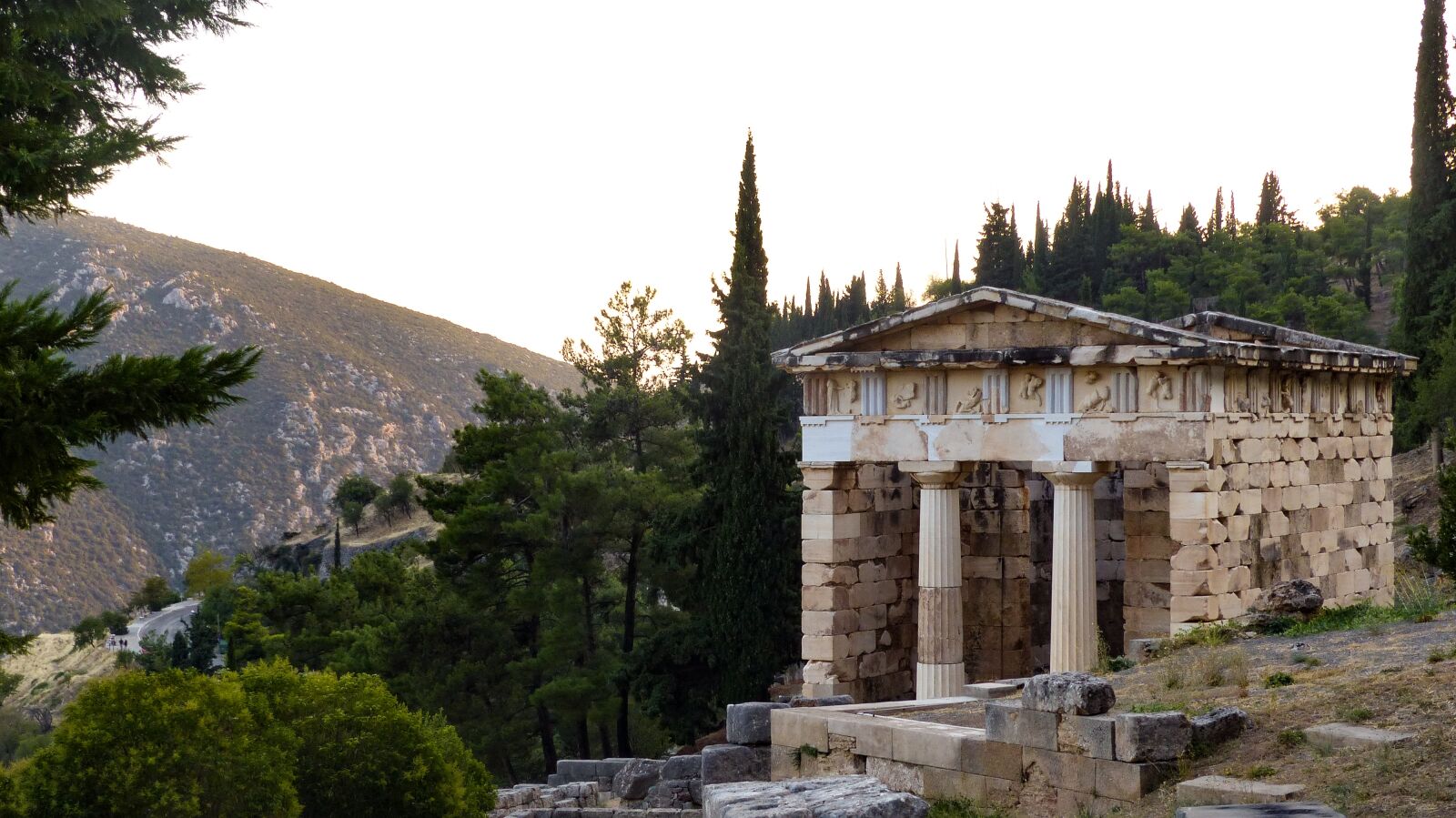 Panasonic Lumix DMC-FZ200 sample photo. Delphi, greece, antique photography