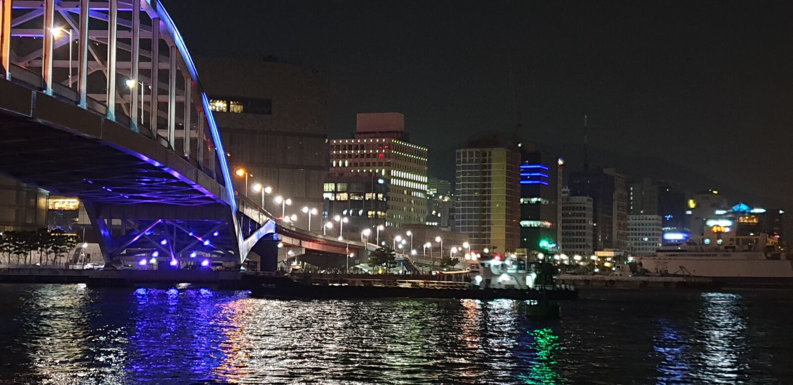 Samsung Galaxy S9+ sample photo. Pusan bridge of korea photography