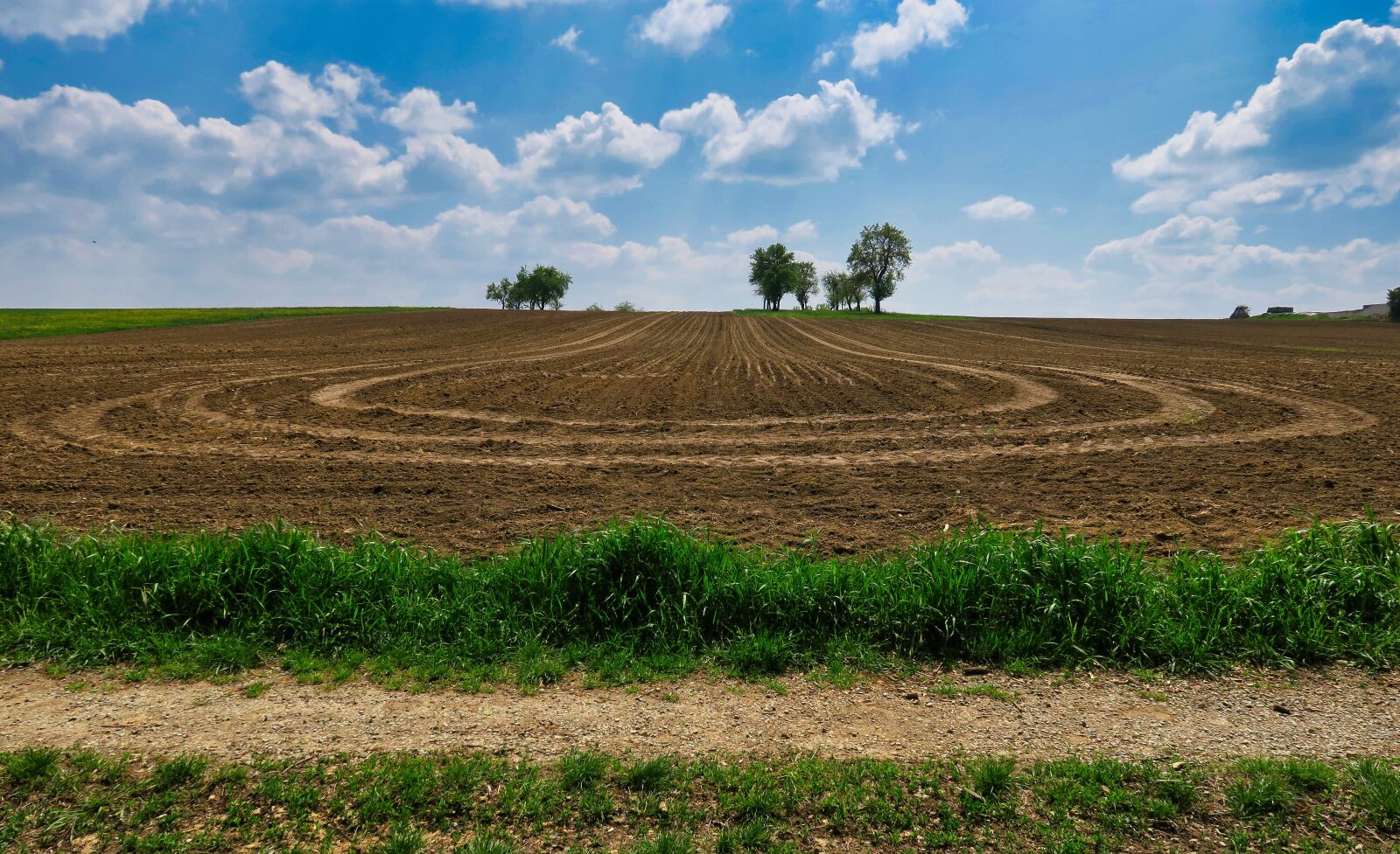 Canon PowerShot G3 X sample photo. Arable, sky, tractor track photography