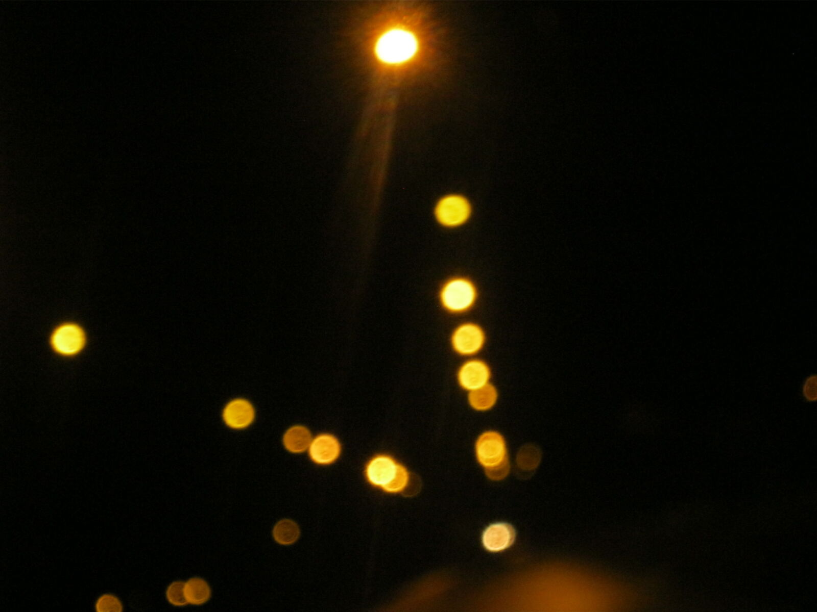 Canon PowerShot A490 sample photo. Lights, night, blur photography