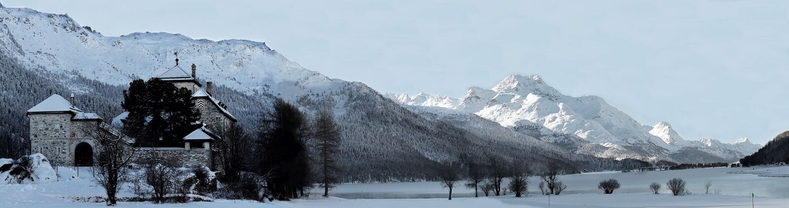 Canon EOS 80D sample photo. Snow, panorama, panoramic image photography