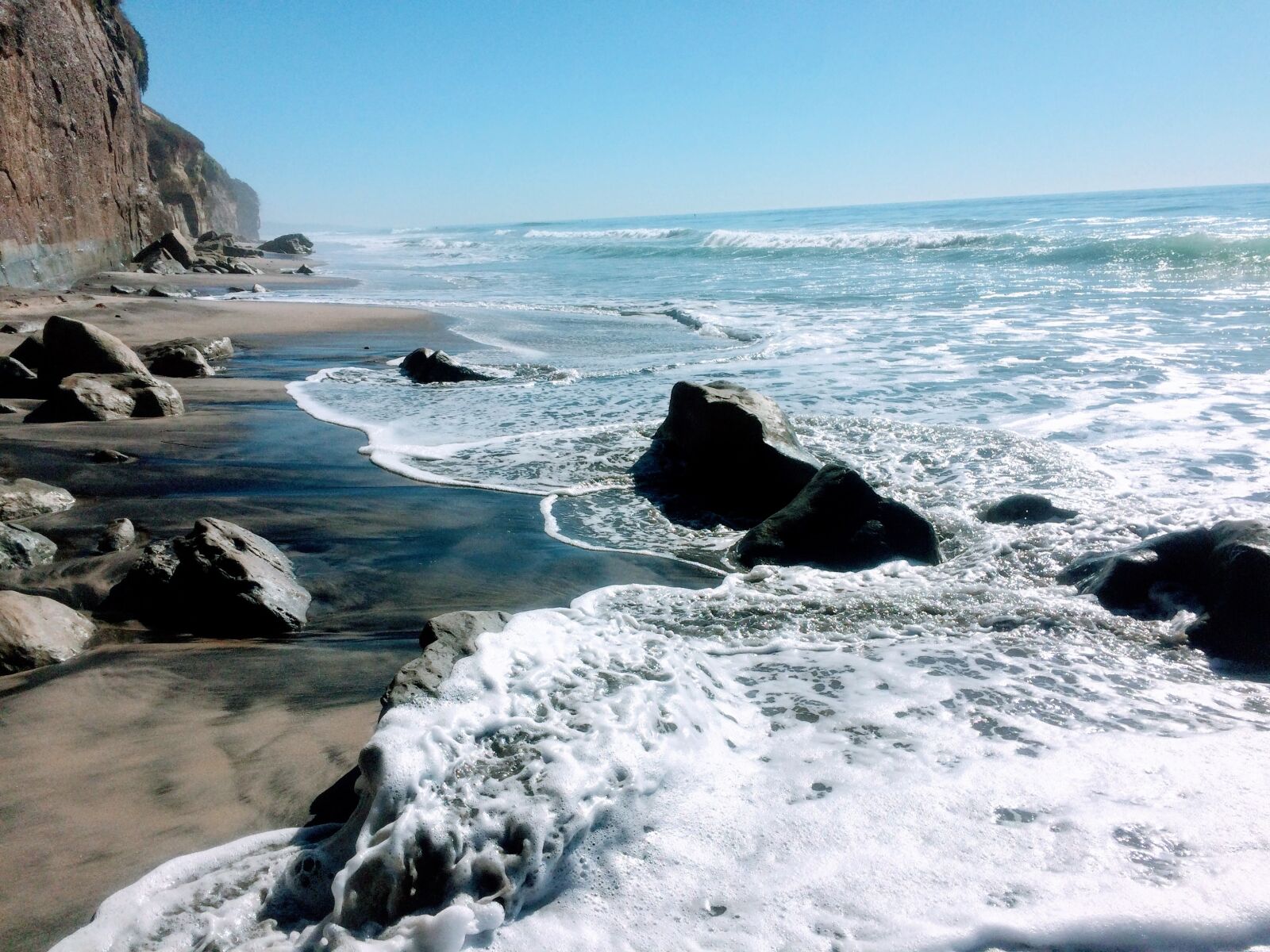 iPhone 5s back camera 4.15mm f/2.2 sample photo. Encinitas, beach, water photography