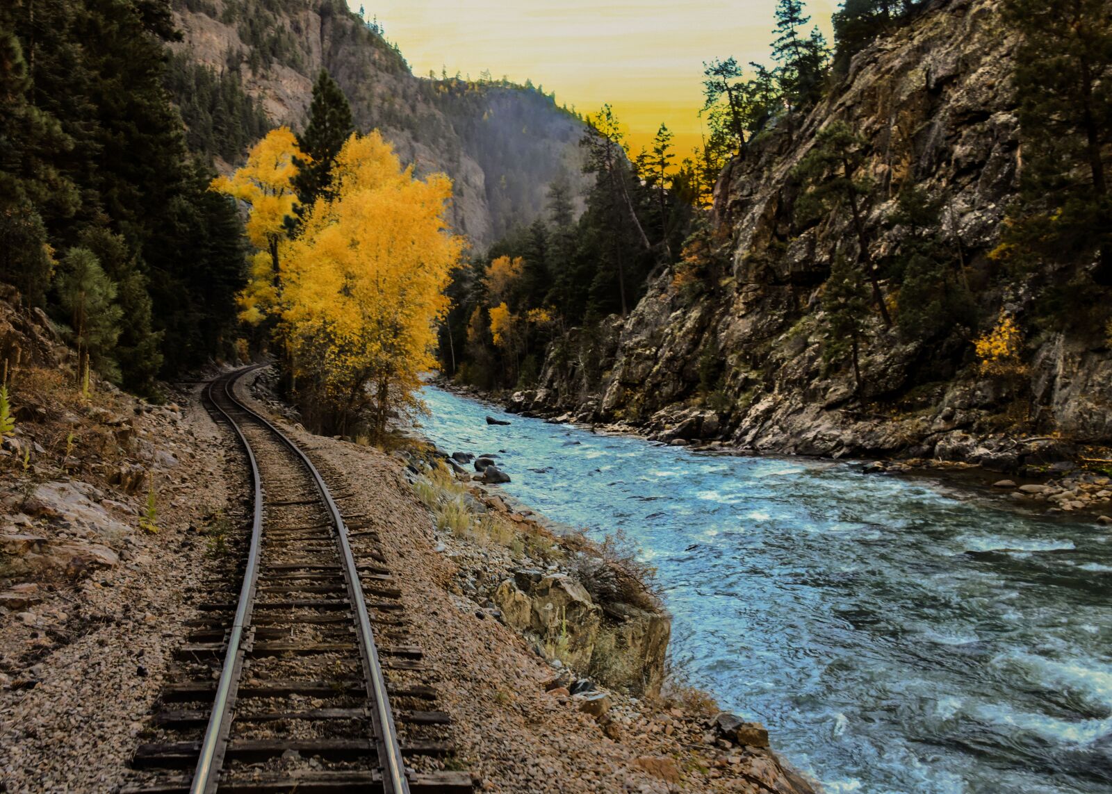 Nikon D5500 sample photo. Railroad, scenic railroad, narrow photography