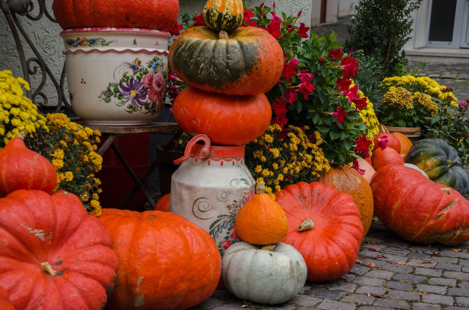 Nikon D5100 sample photo. Autumn, pumpkins, decoration photography