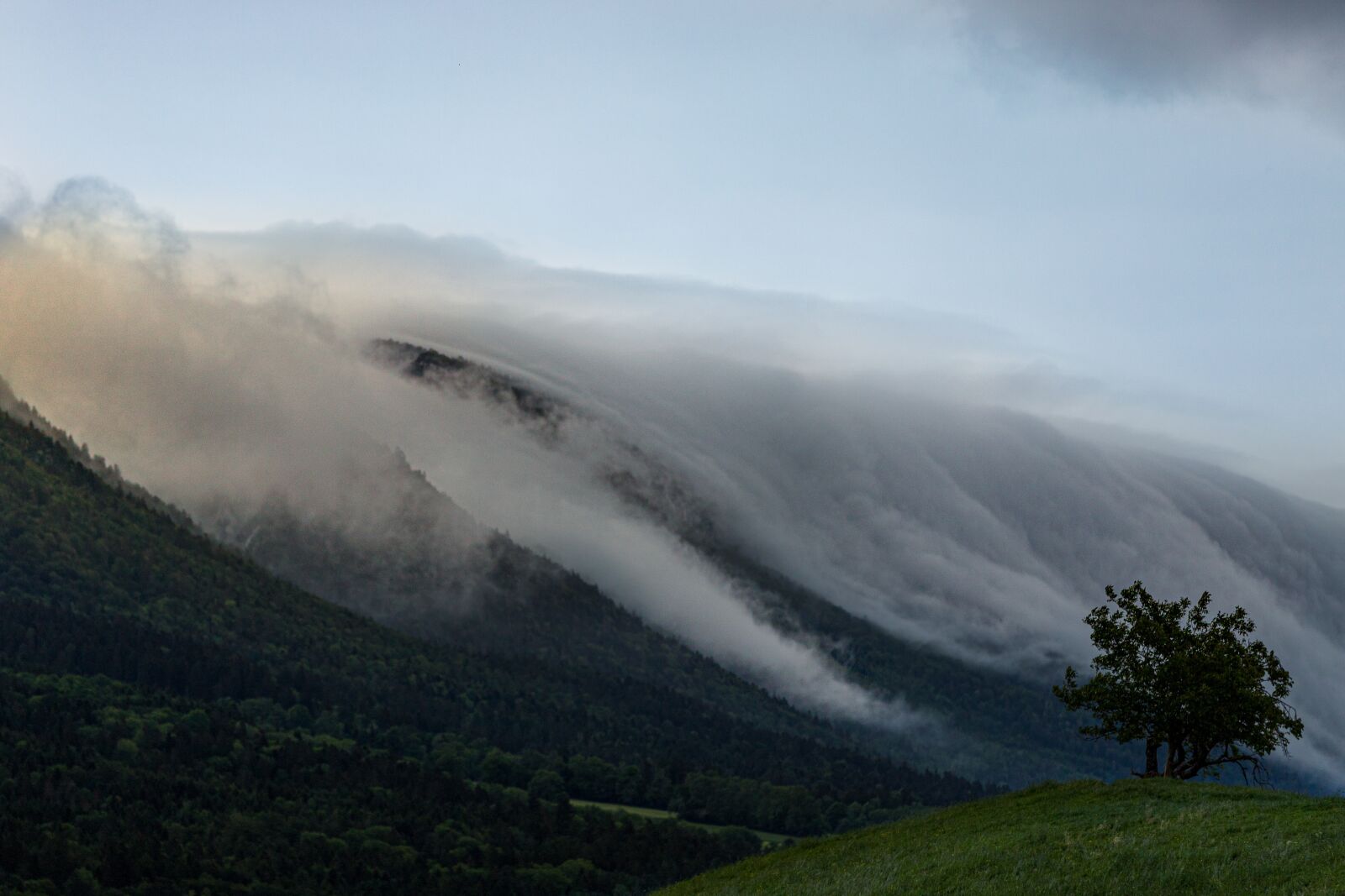 Canon EOS 6D Mark II sample photo. Fog, haze, mountains photography