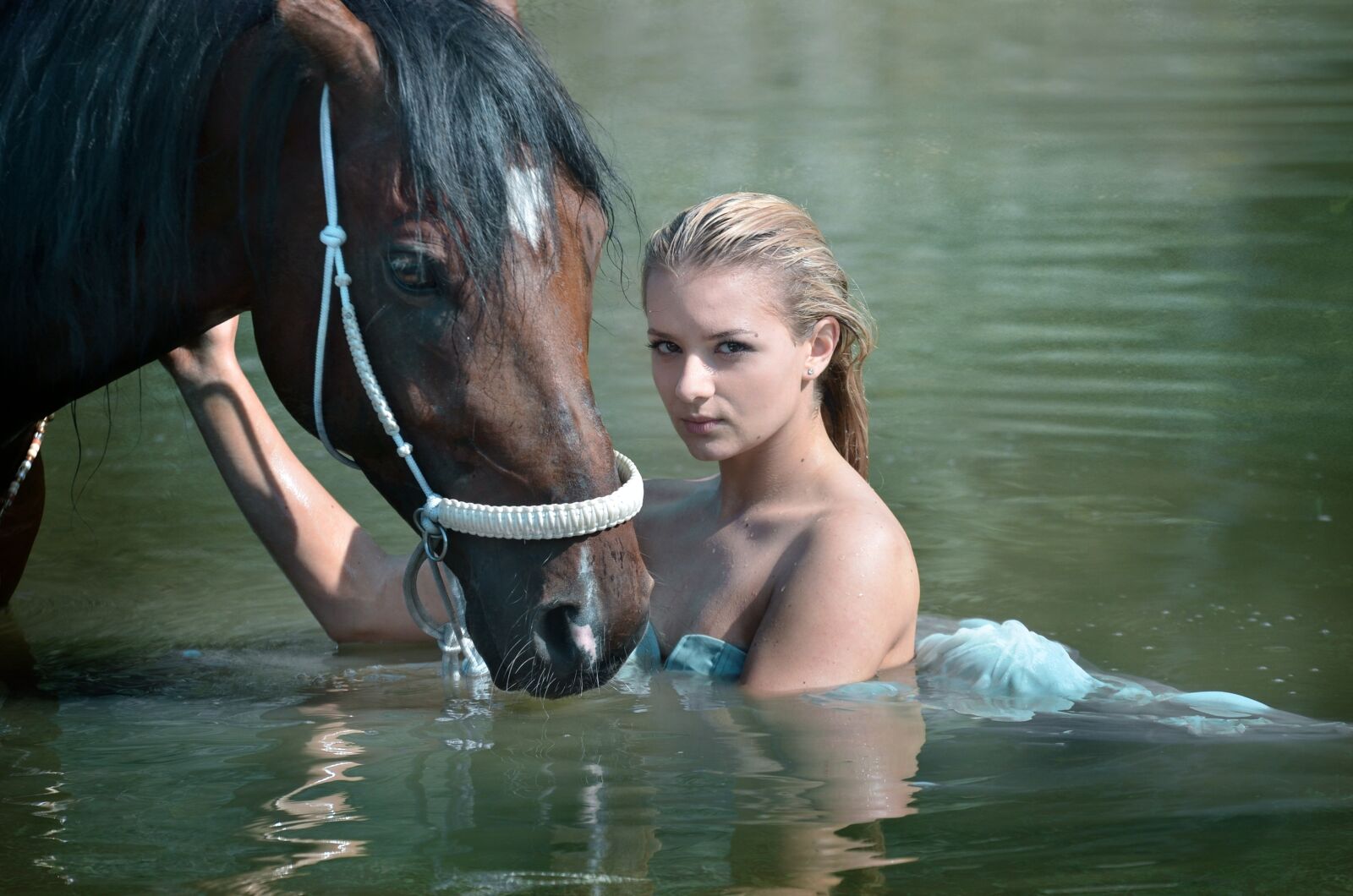 Nikon D5100 sample photo. Nature, water, swimming photography