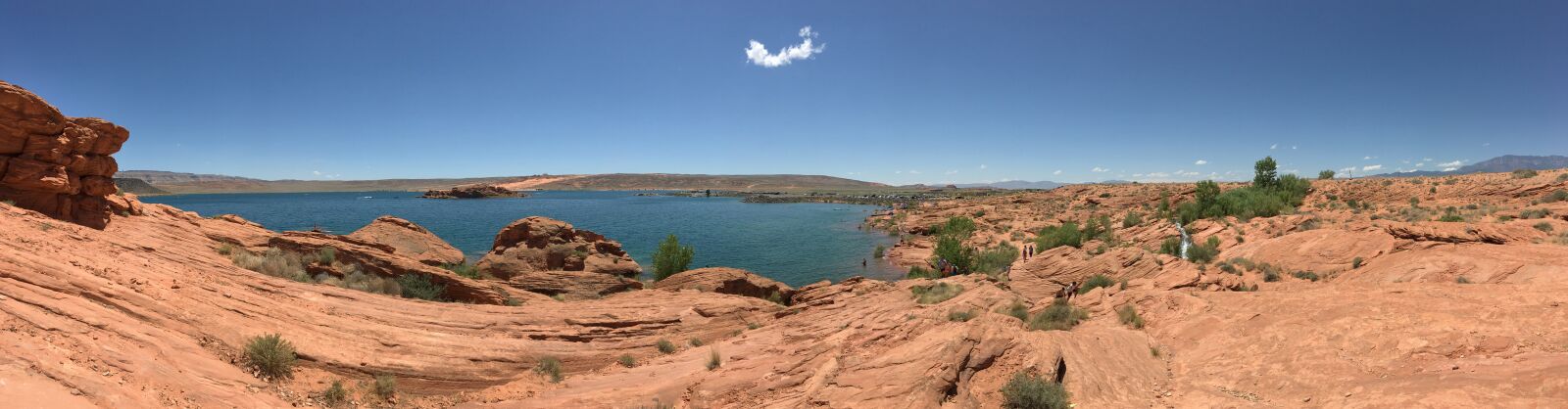 Apple iPhone 6s sample photo. Sandstone, lake, water photography