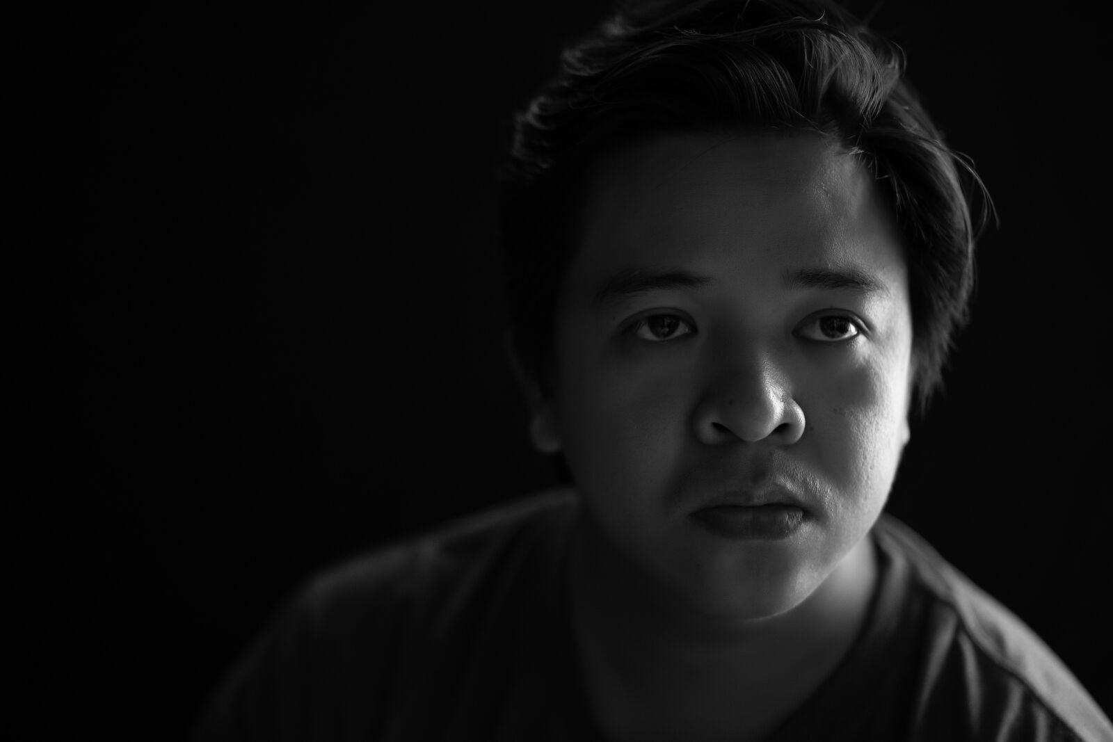 Canon EF 85mm F1.8 USM sample photo. Portrait, black and white photography
