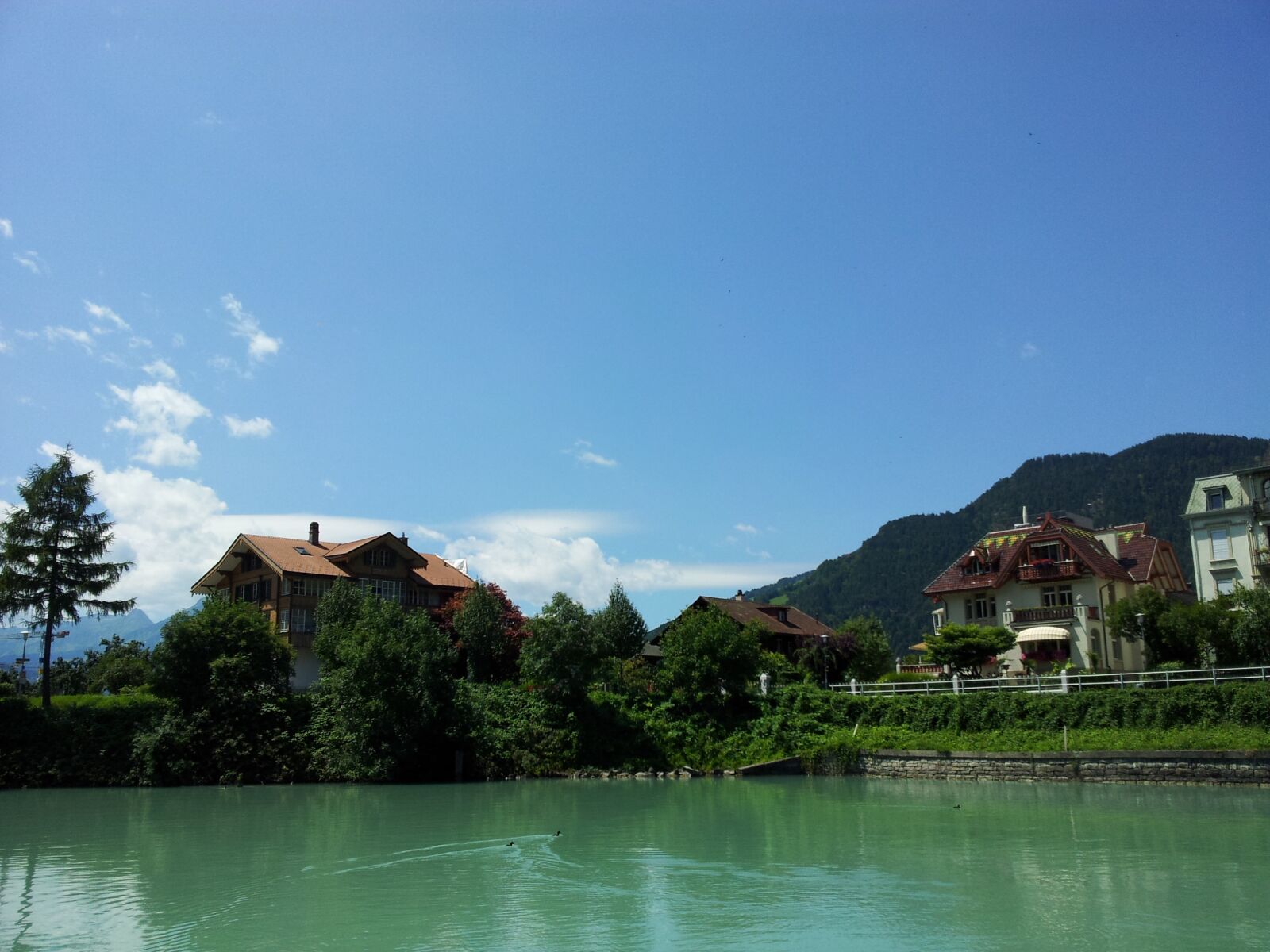 Samsung Galaxy Note sample photo. River, village, swiss photography
