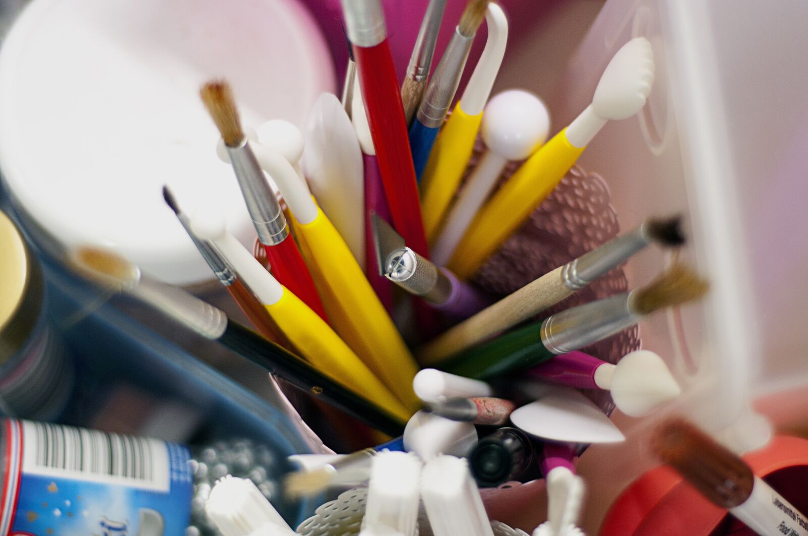 Nikon D300S sample photo. Paint, brushes, art photography